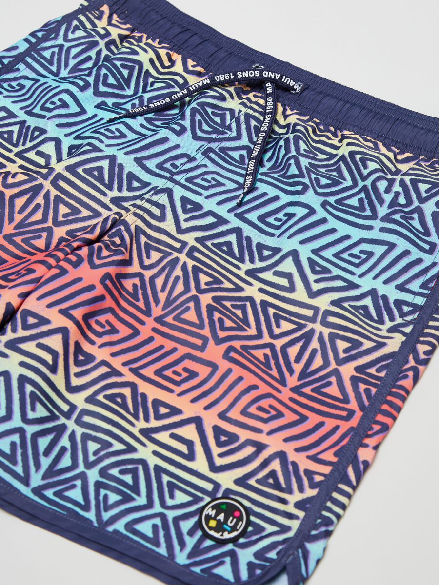 Swimming trunks with Maui and Sons print_2
