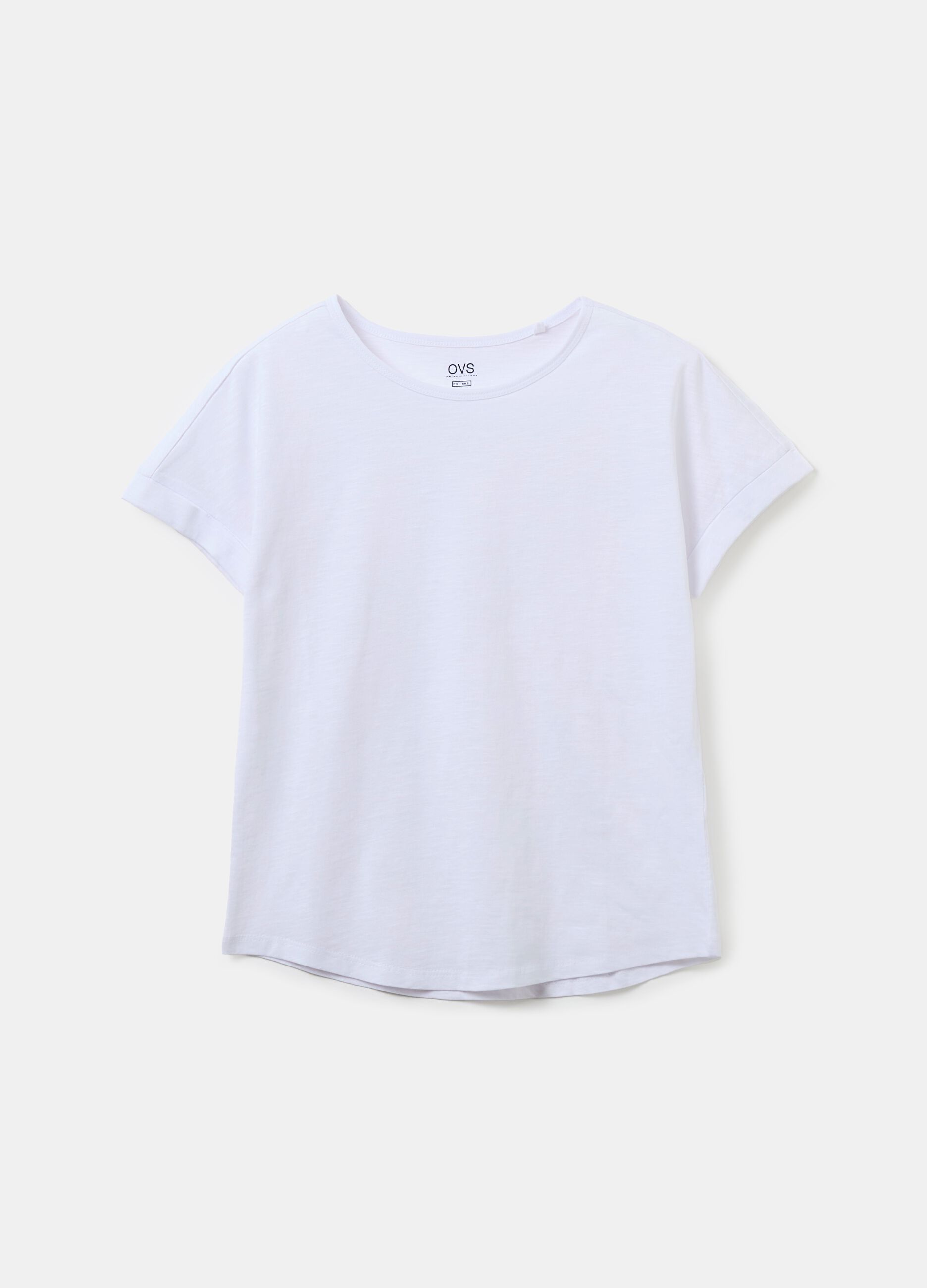 Cotton T-shirt with kimono sleeves