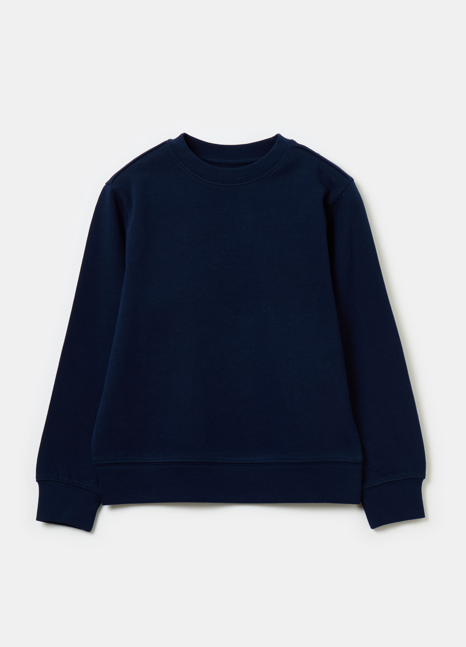 Solid colour sweatshirt in French terry