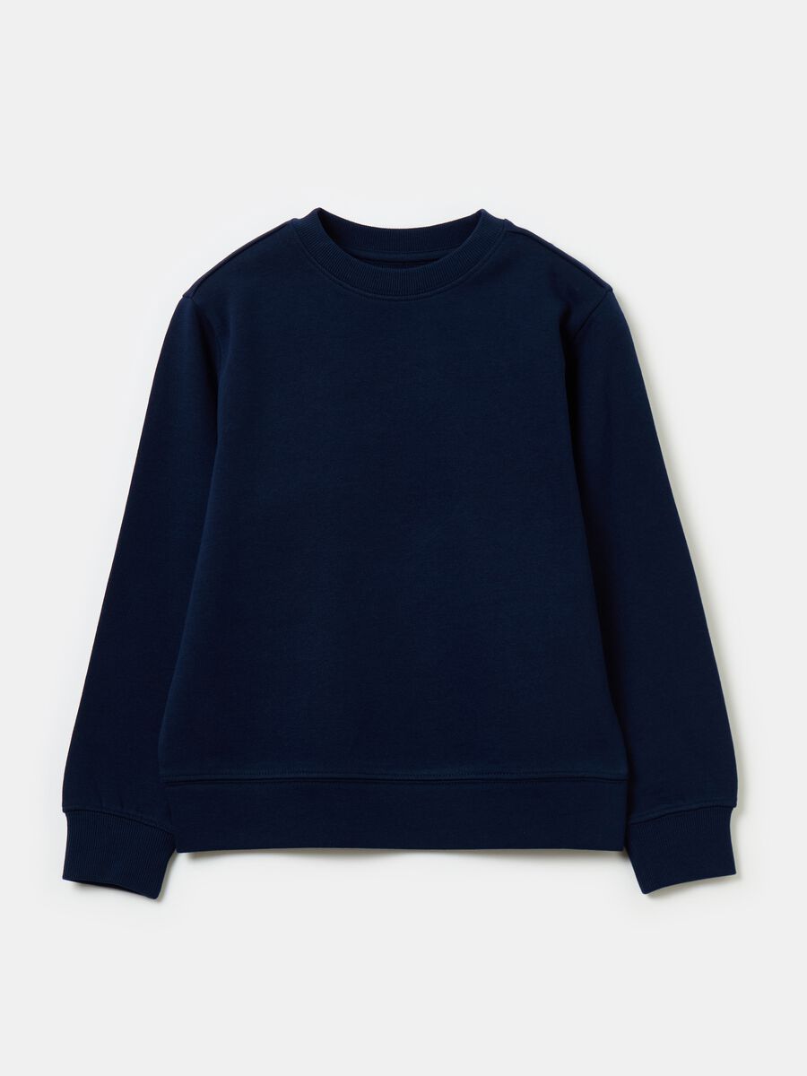 Solid colour sweatshirt in French terry_0