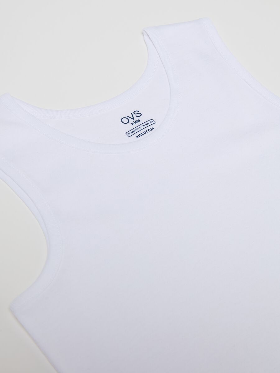 Two-pack racerback vests in organic cotton_2