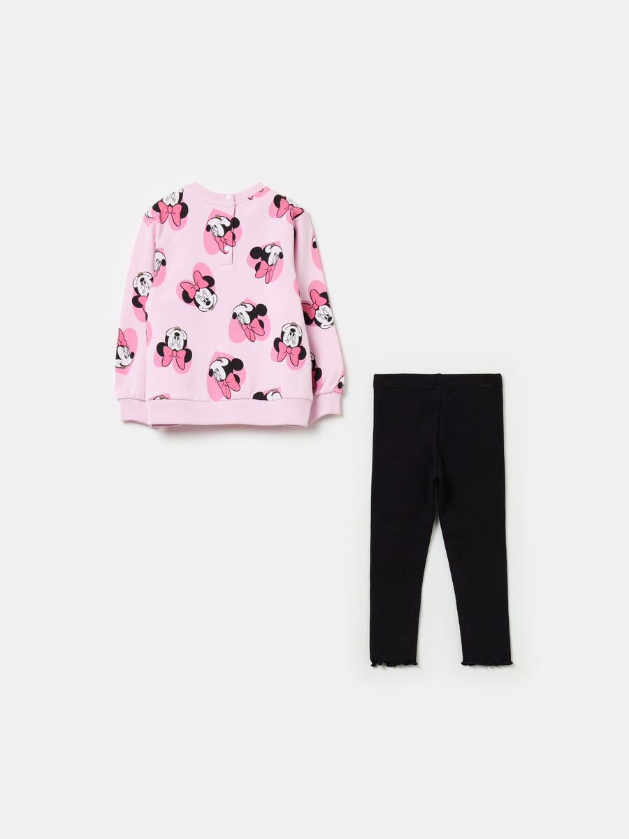 Fleece jogging set with Minnie Mouse print_1