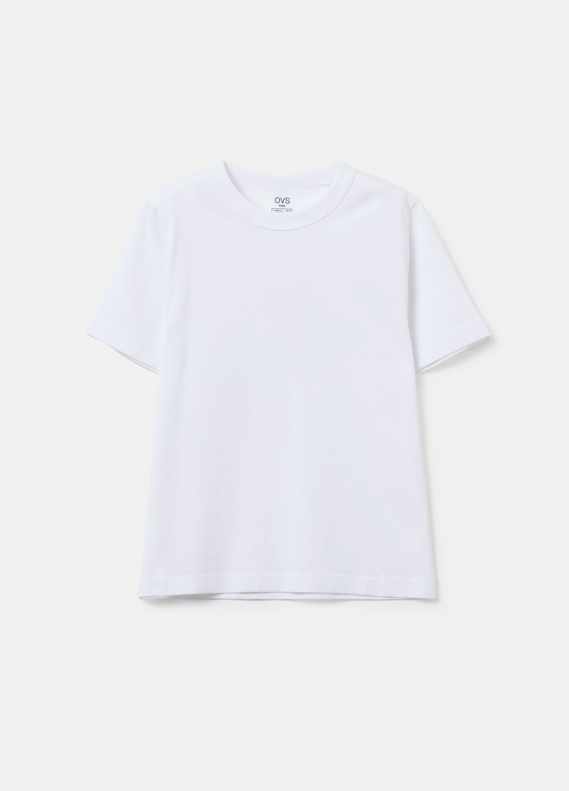 Essential solid colour T-shirt in organic cotton