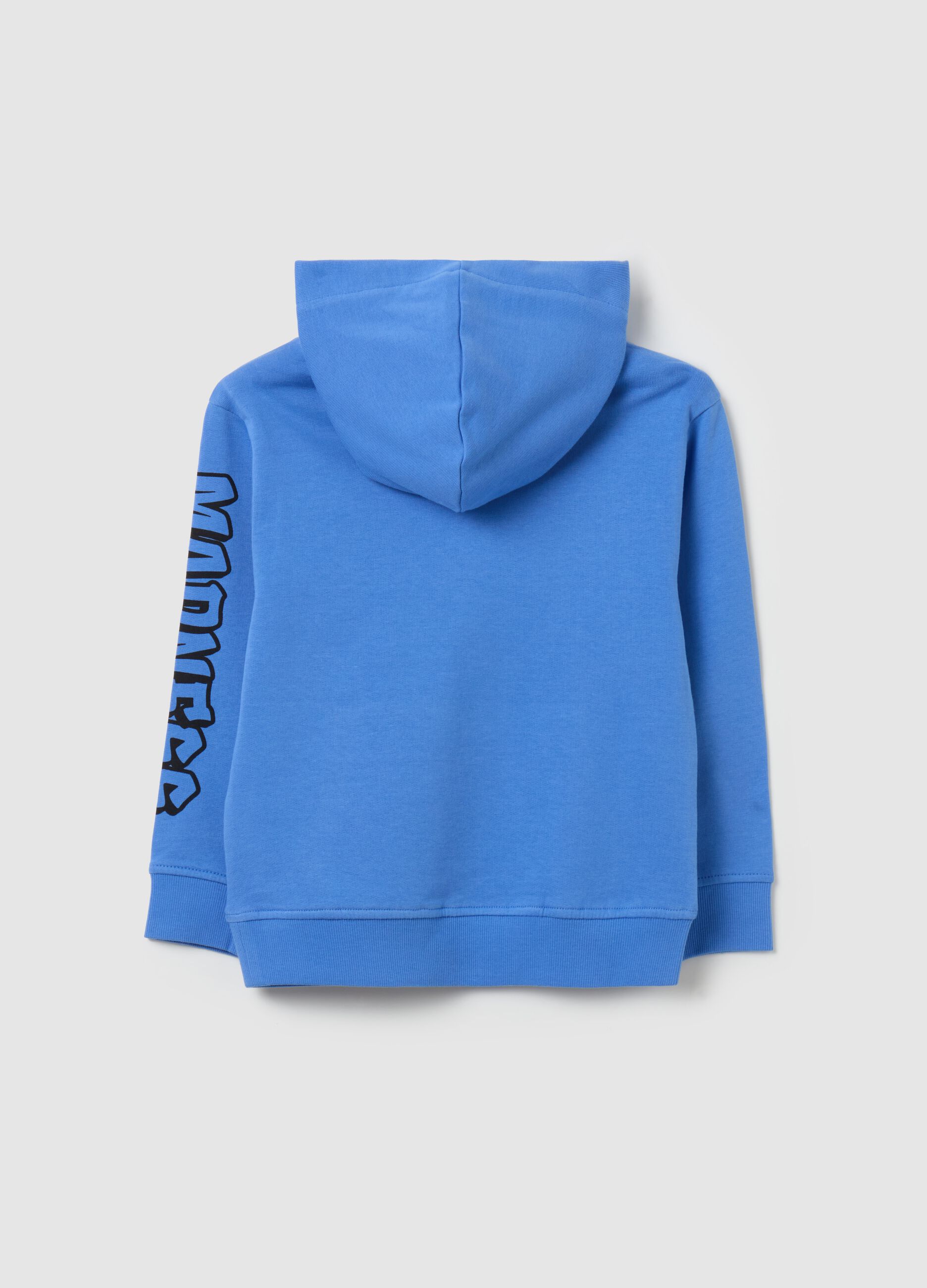 Sweatshirt with hood and "N. YORK CITY” print