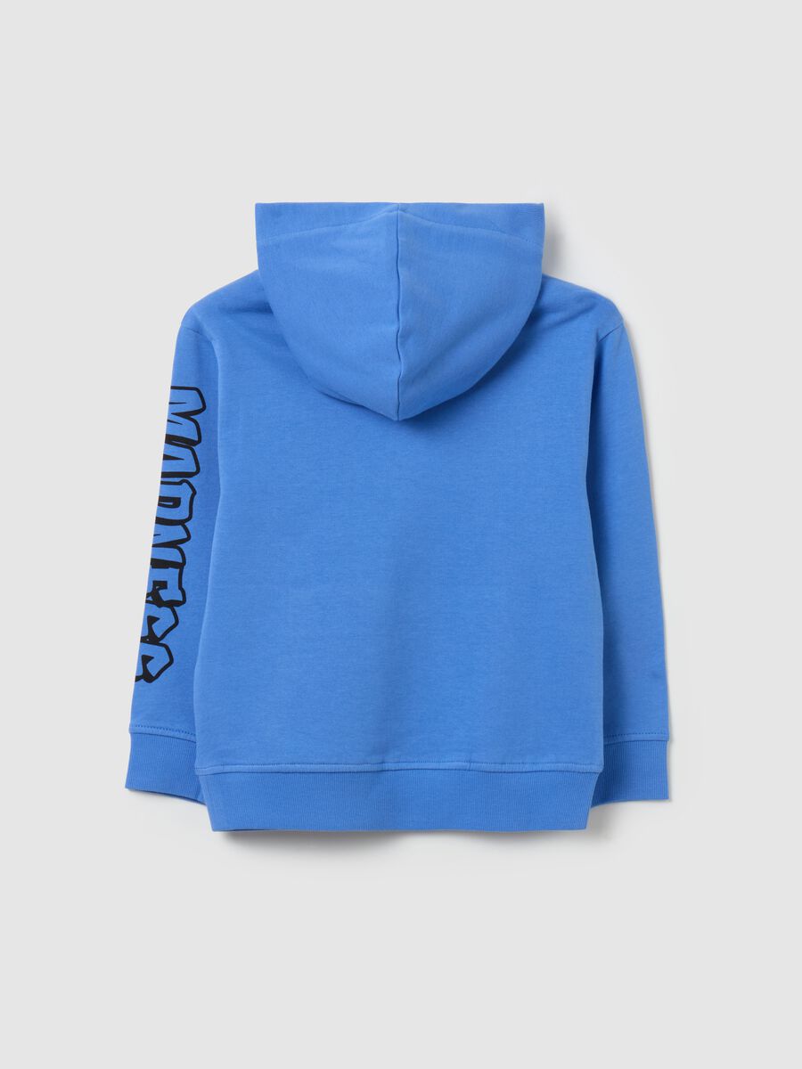 Sweatshirt with hood and "N. YORK CITY” print_1