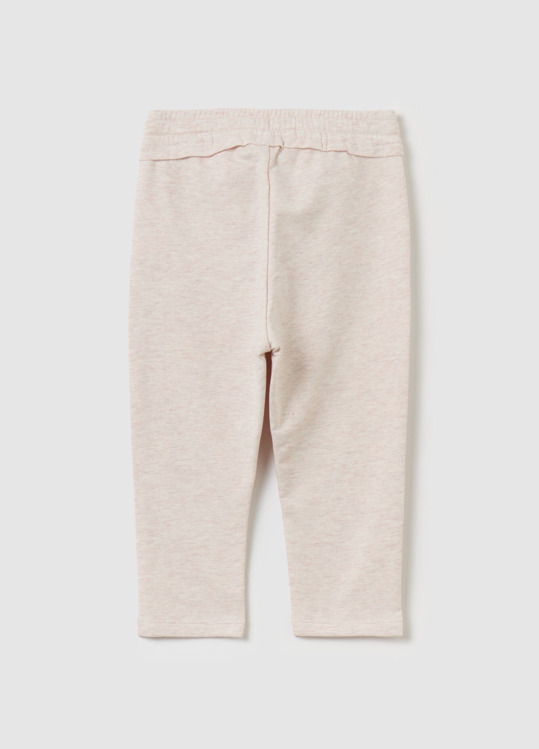 French terry joggers with drawstring