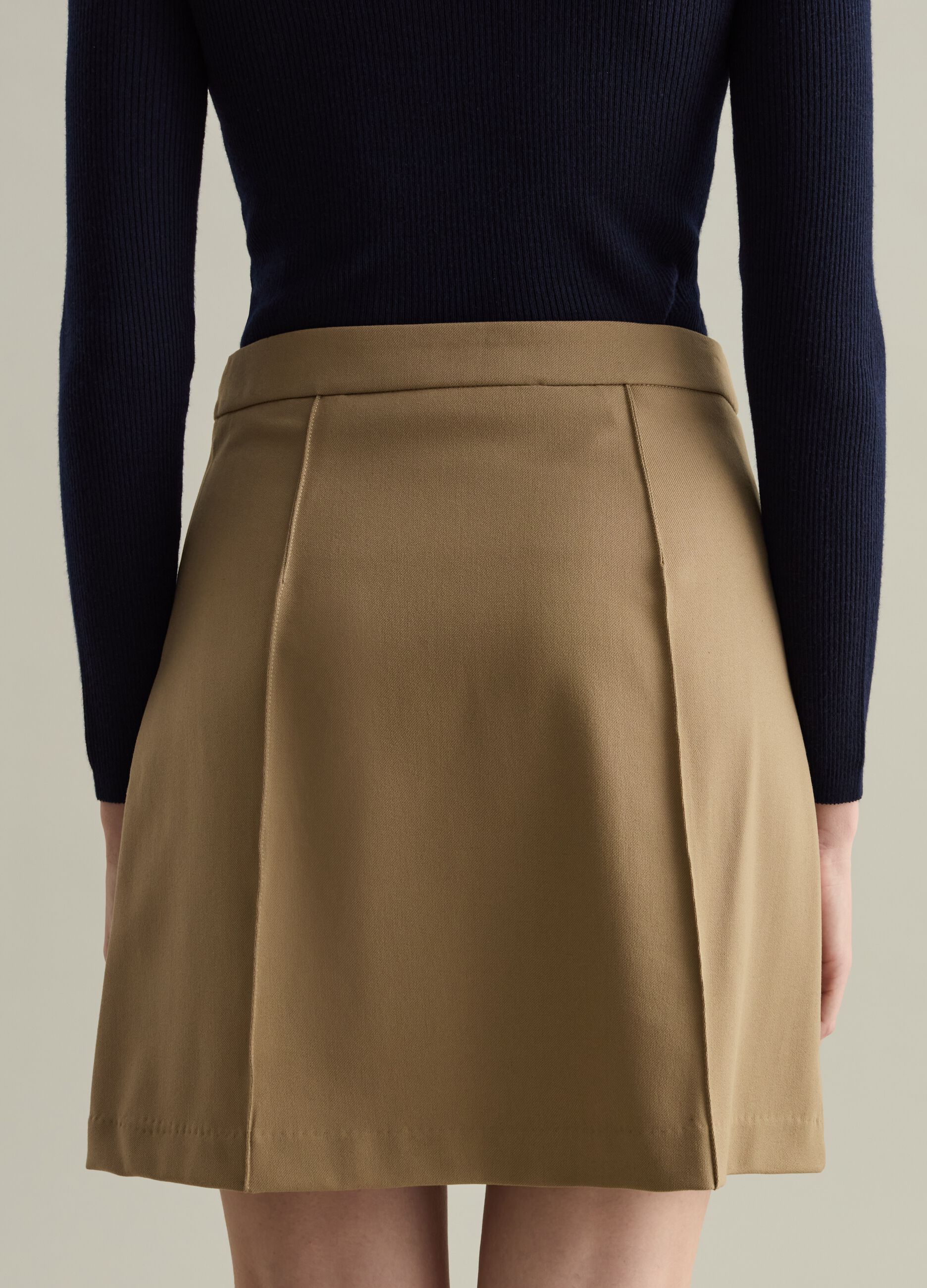 Contemporary pleated miniskirt