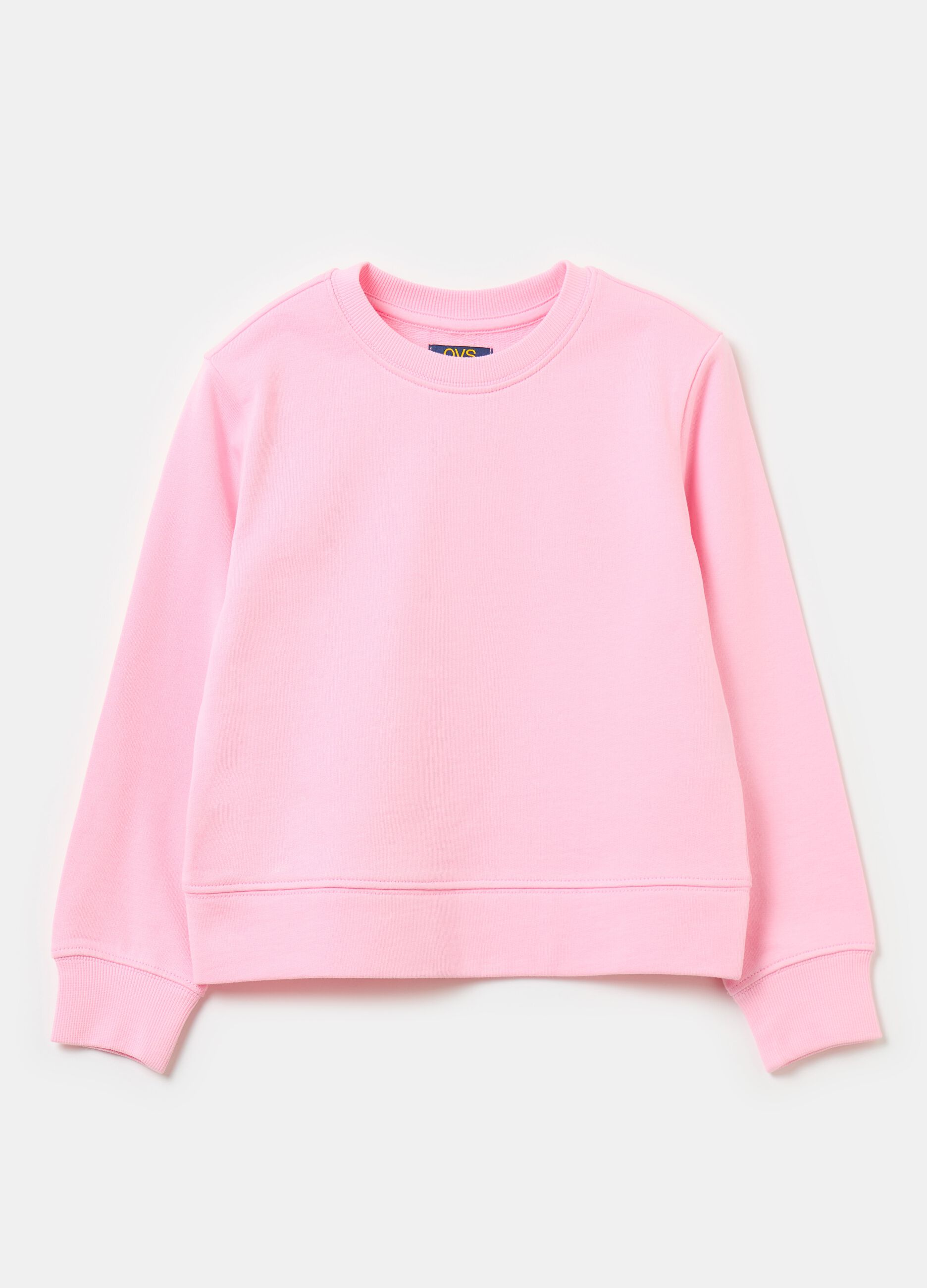 Solid colour sweatshirt in French terry