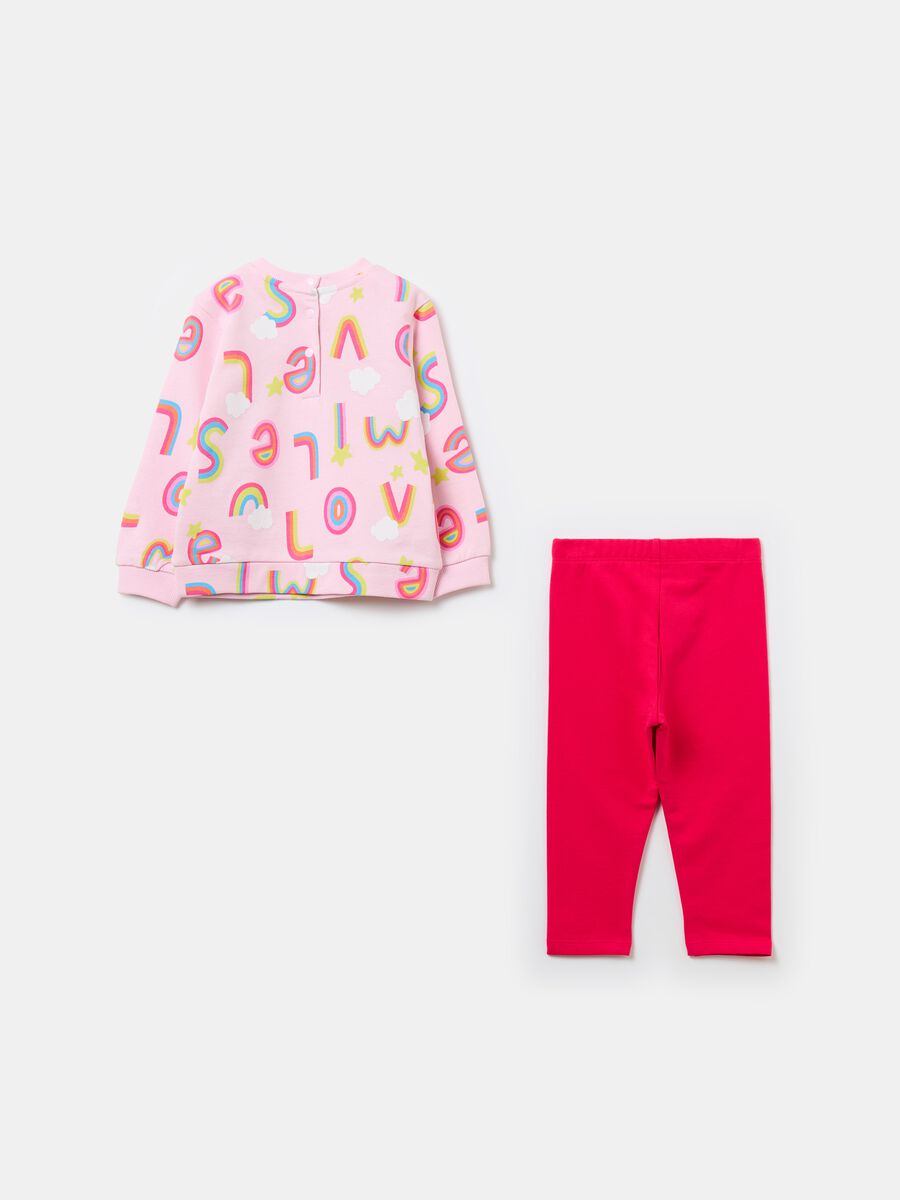 French terry jogging set with print_1