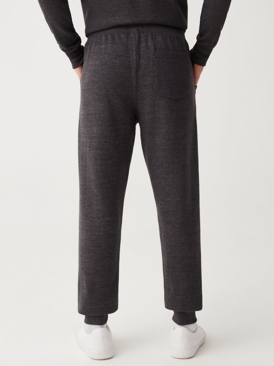 Fleece joggers with drawstring_2