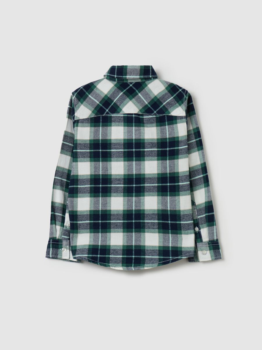 Shirt with check pattern in flannel_1