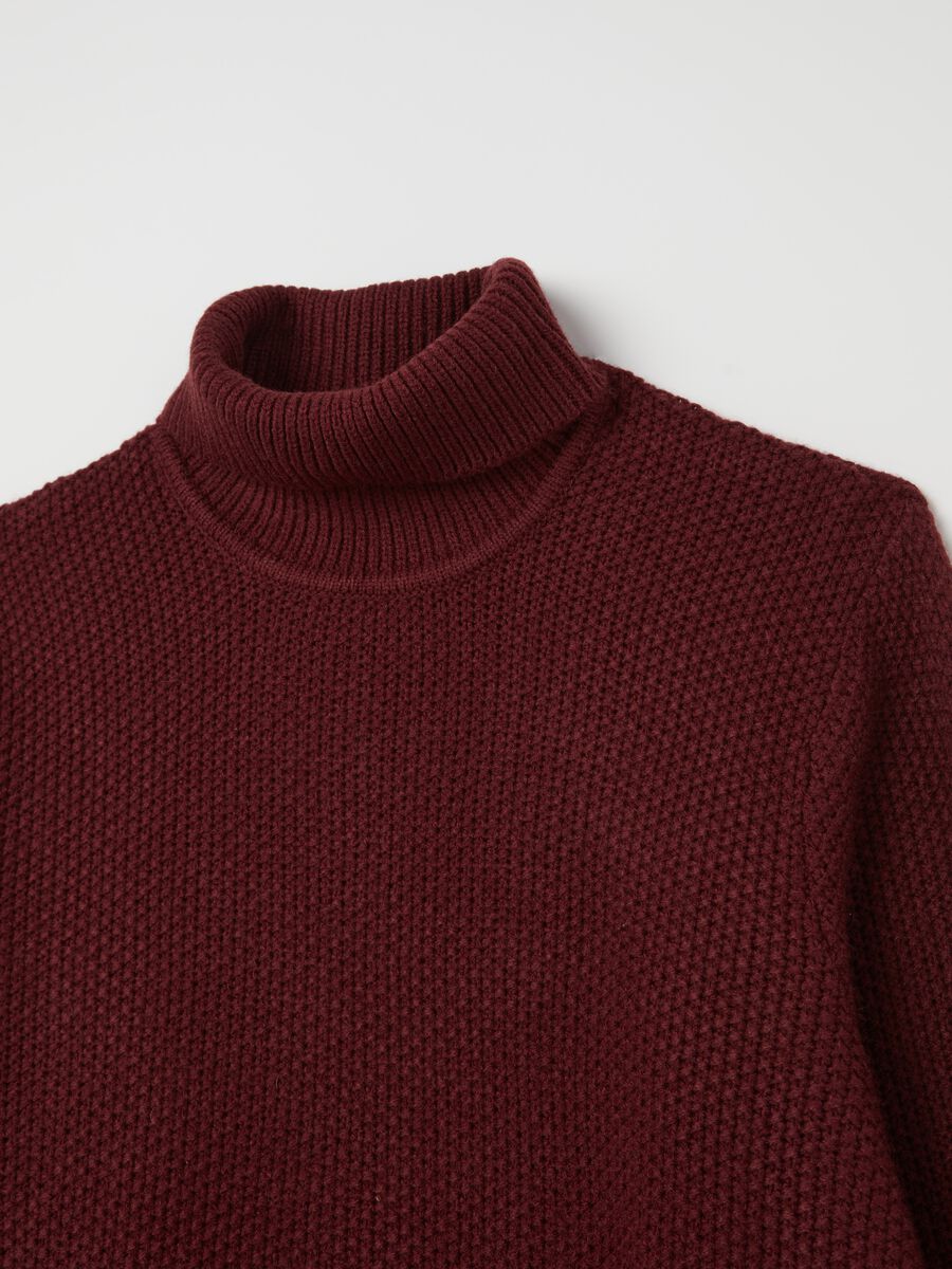 Knitted pullover with high neck_5