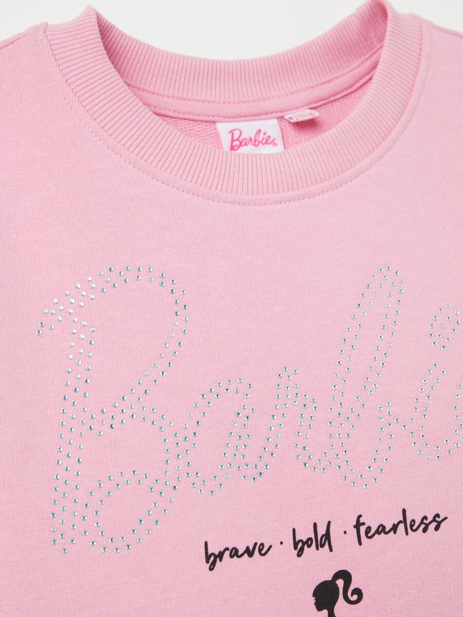 Sweatshirt with diamanté Barbie lettering_2