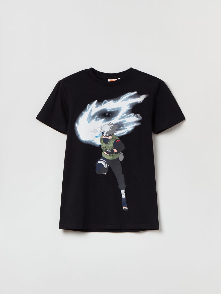 Cotton T-shirt with Naruto print_0
