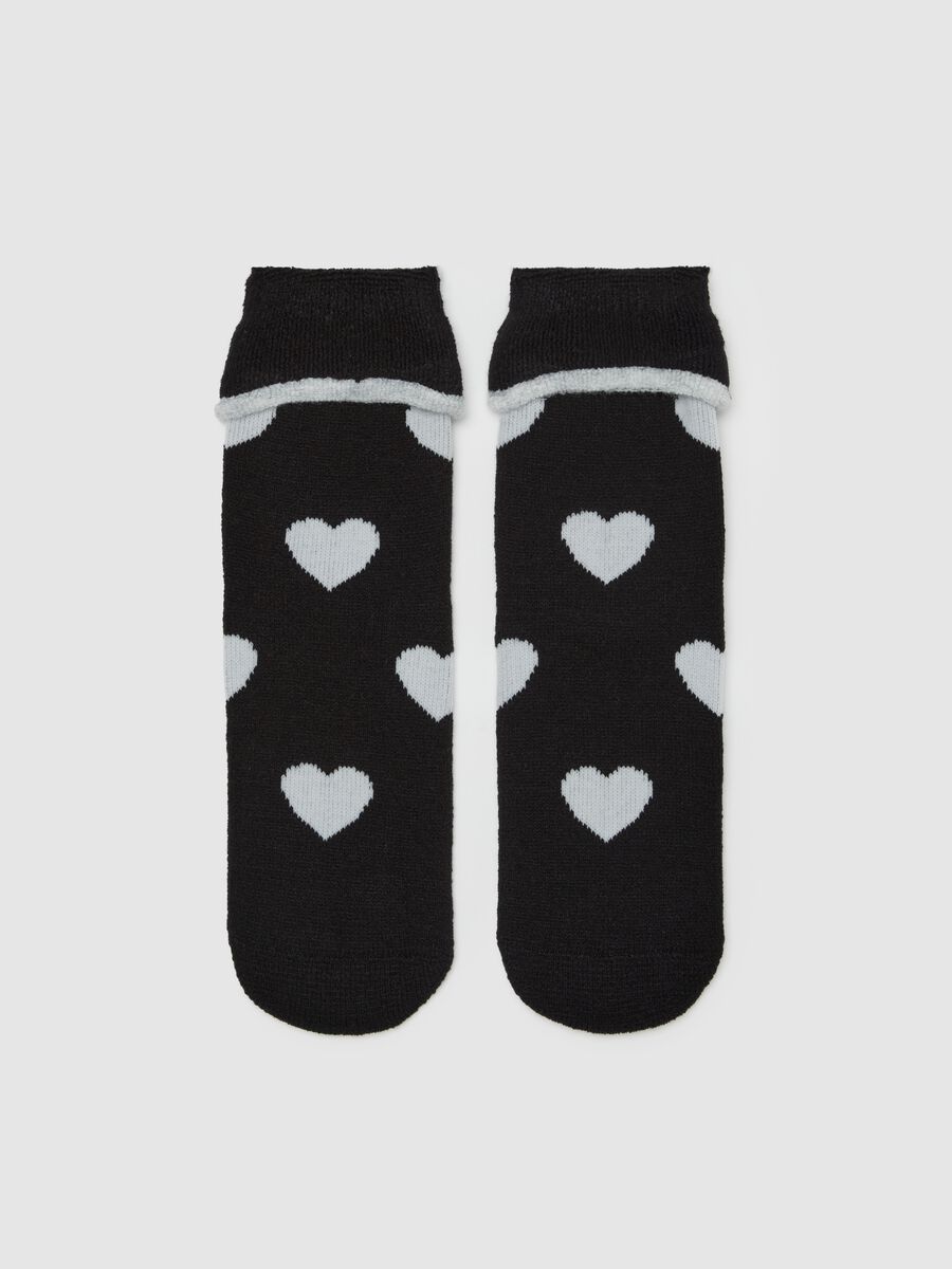 Short slipper socks with fold_0