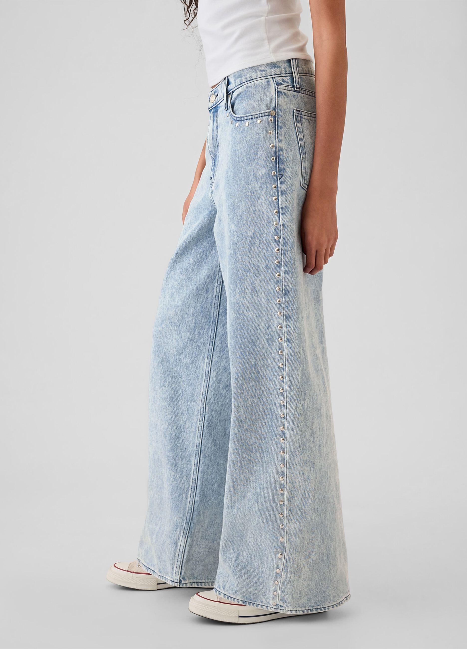 Baggy-fit jeans with studs