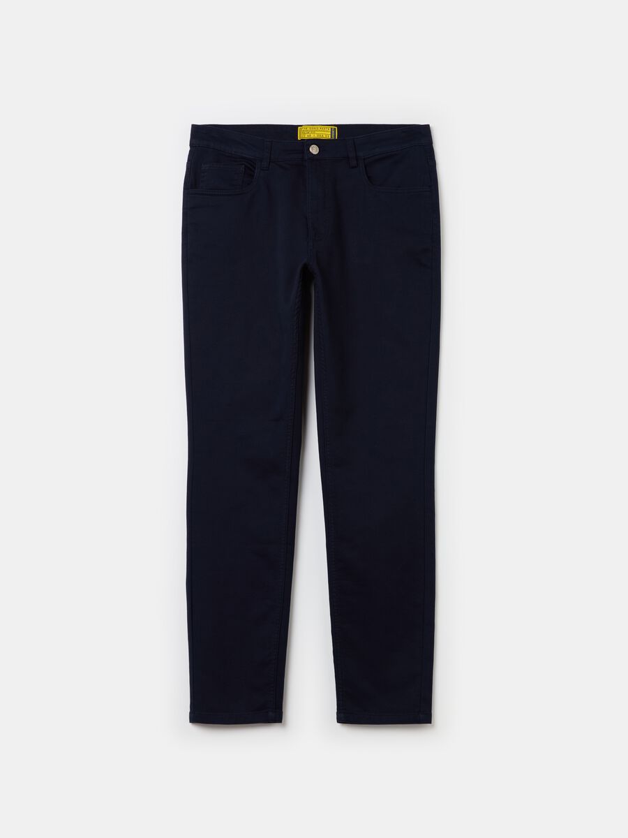 Five-pocket slim-fit trousers_0