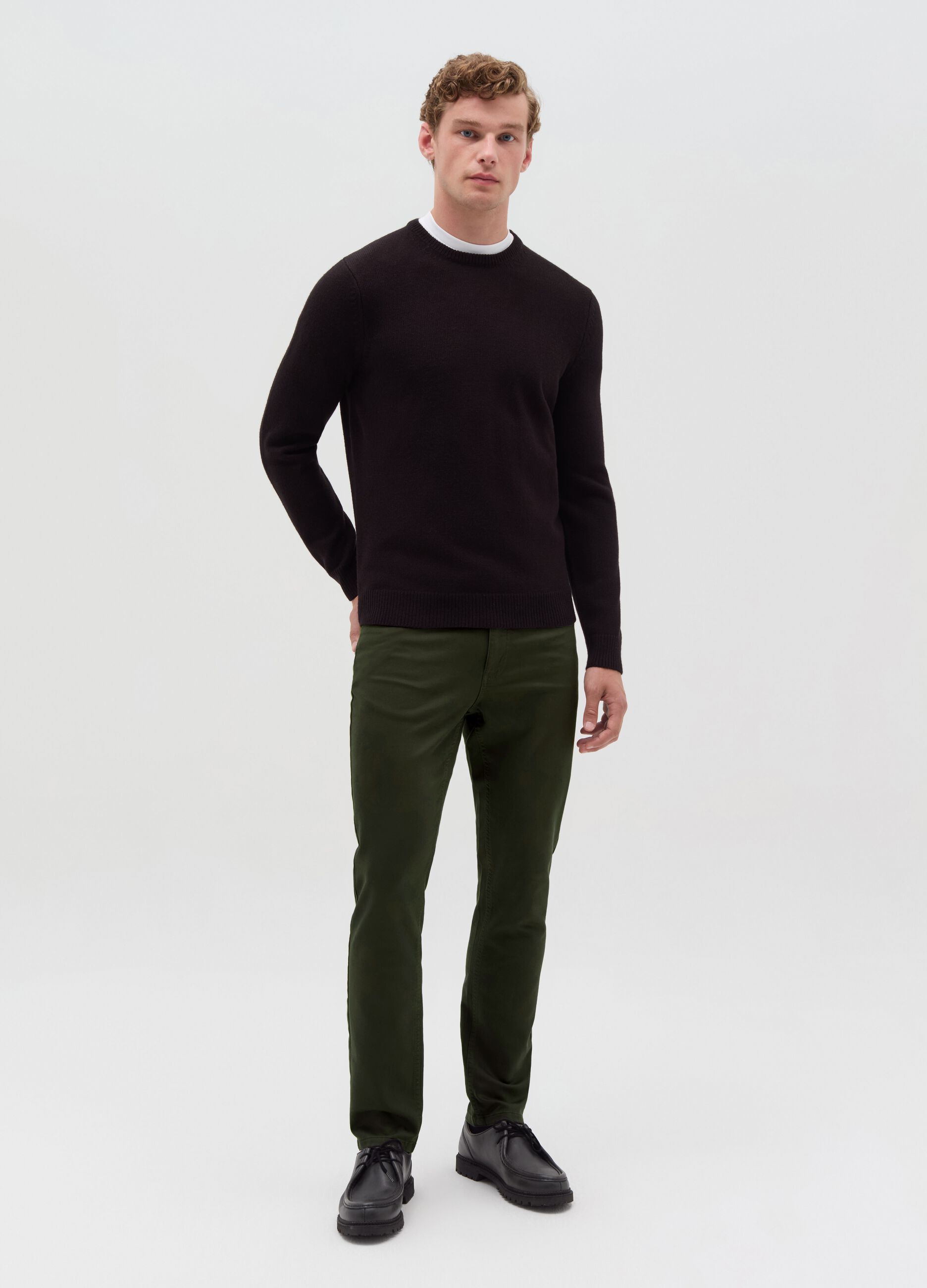 Five-pocket slim-fit trousers