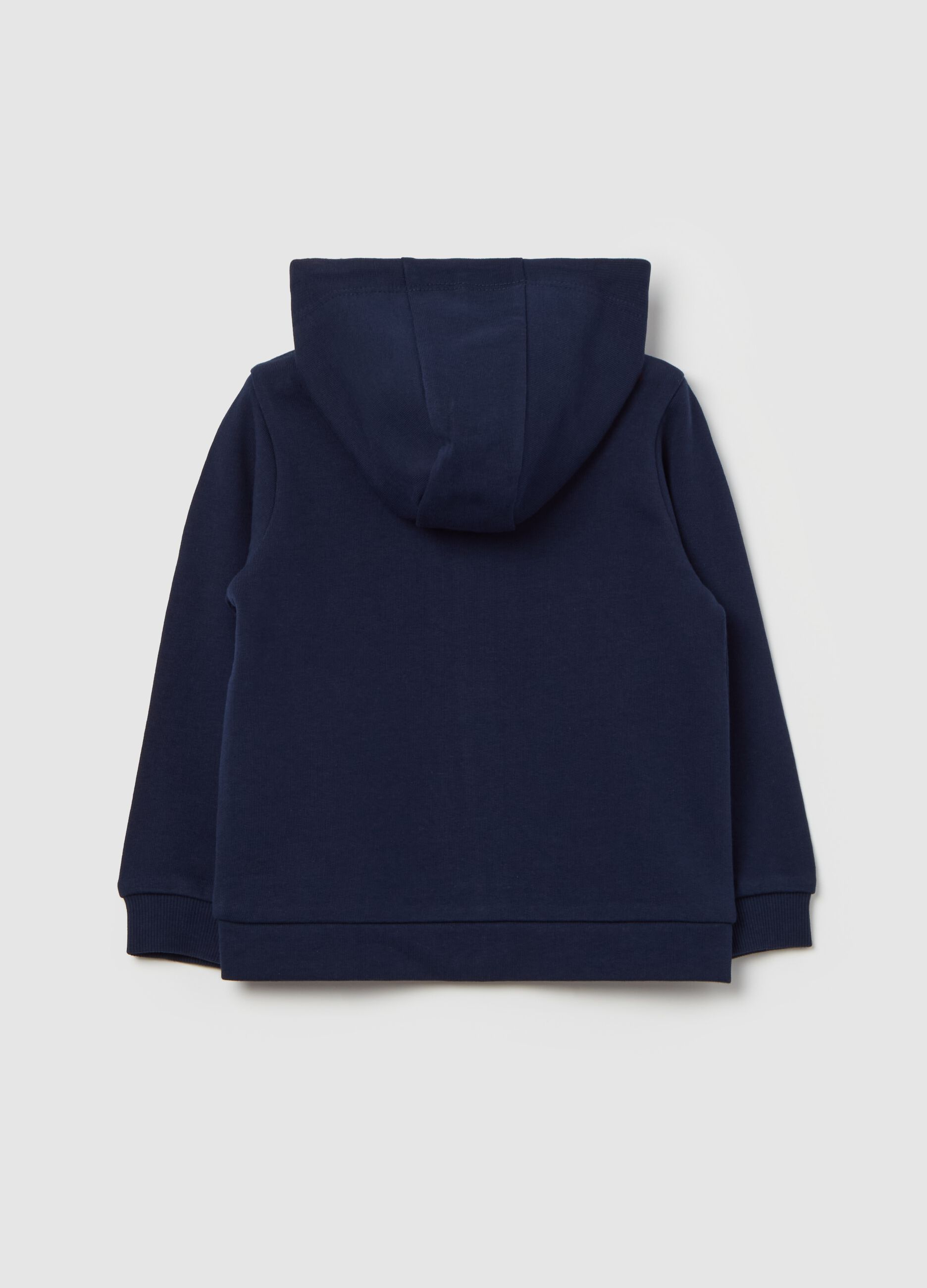 Full-zip sweatshirt in French terry with hood