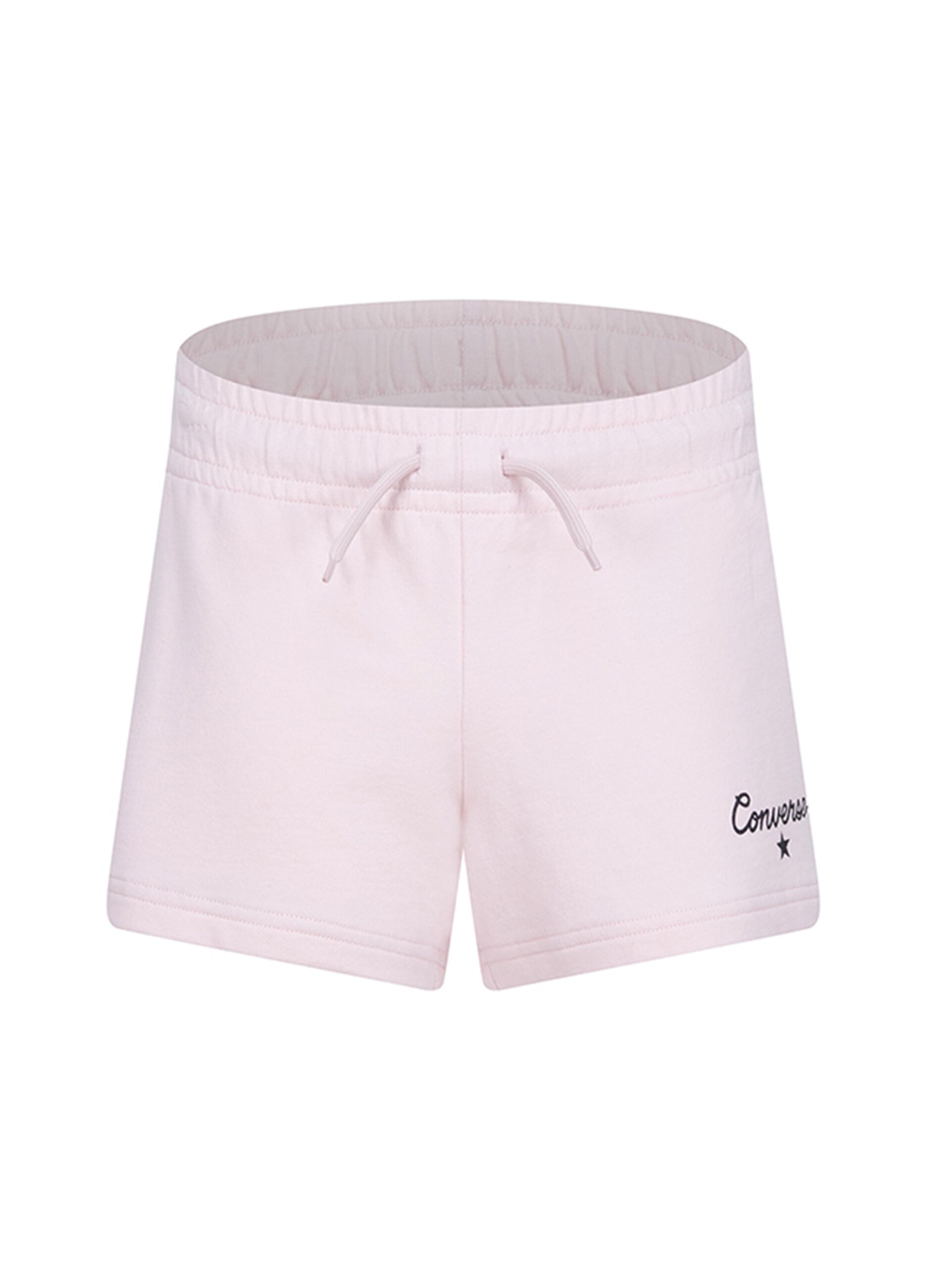 Cotton shorts with printed lettering