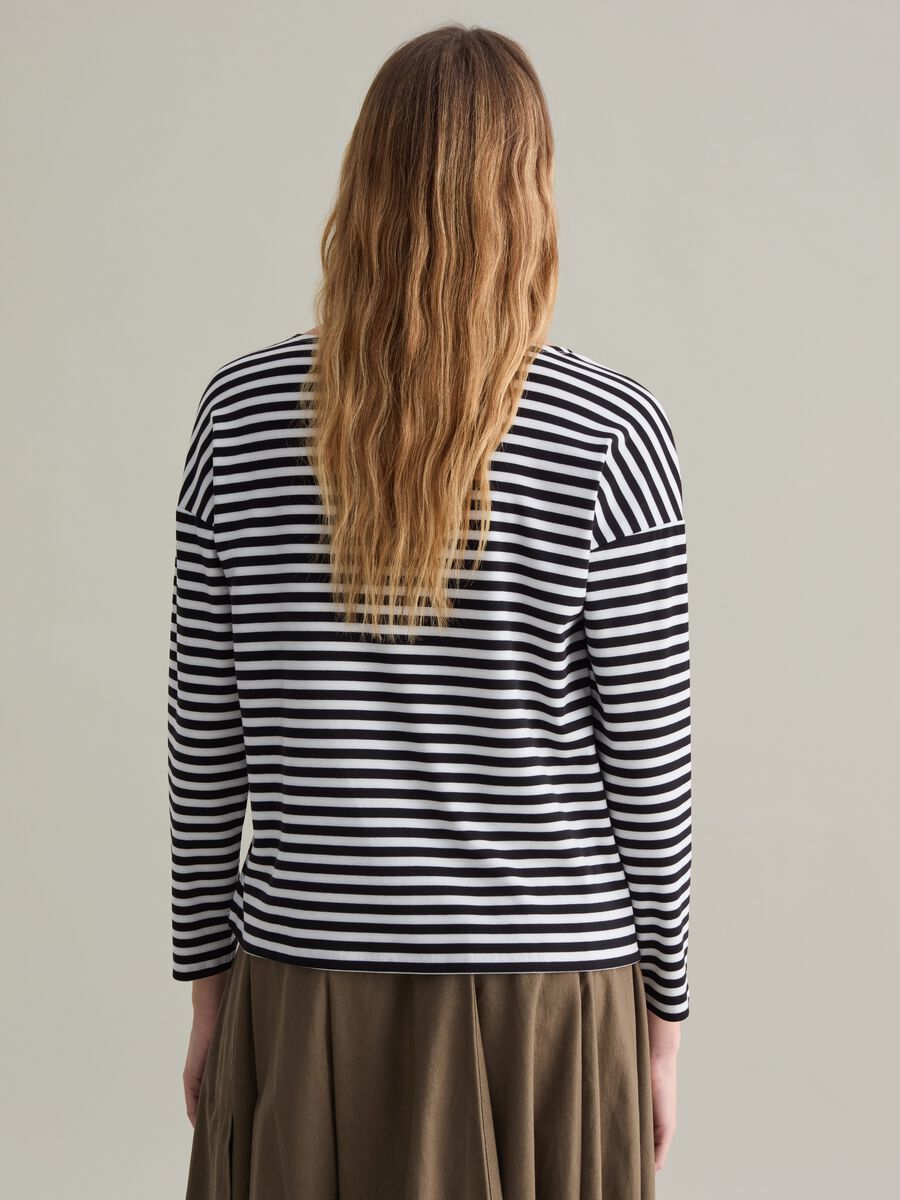 Long-sleeved striped T-shirt_4