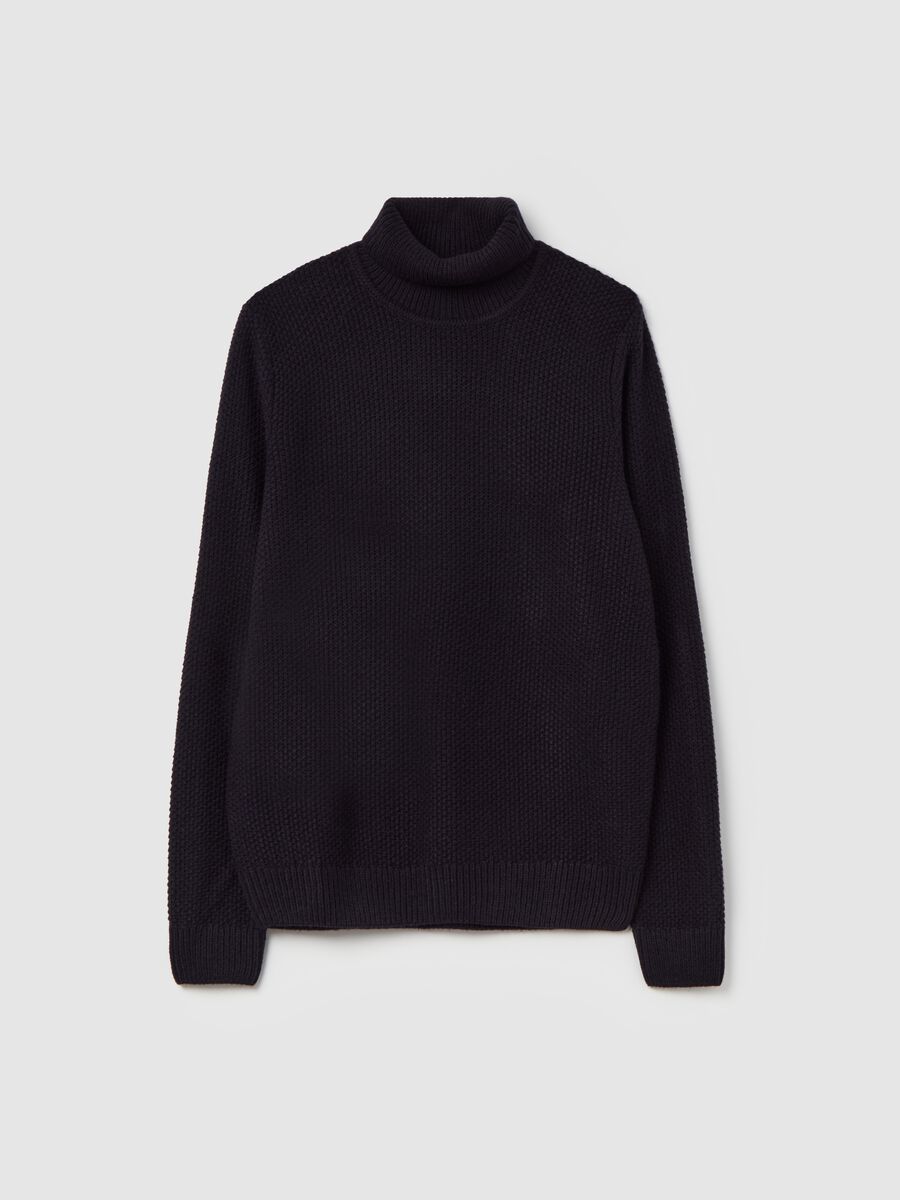 Knitted pullover with high neck_4