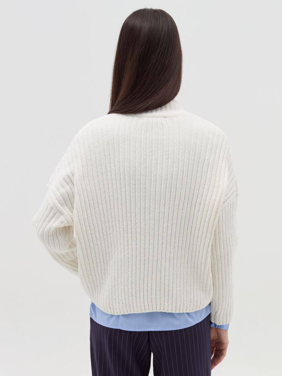 Chenille pullover with mock neck_2