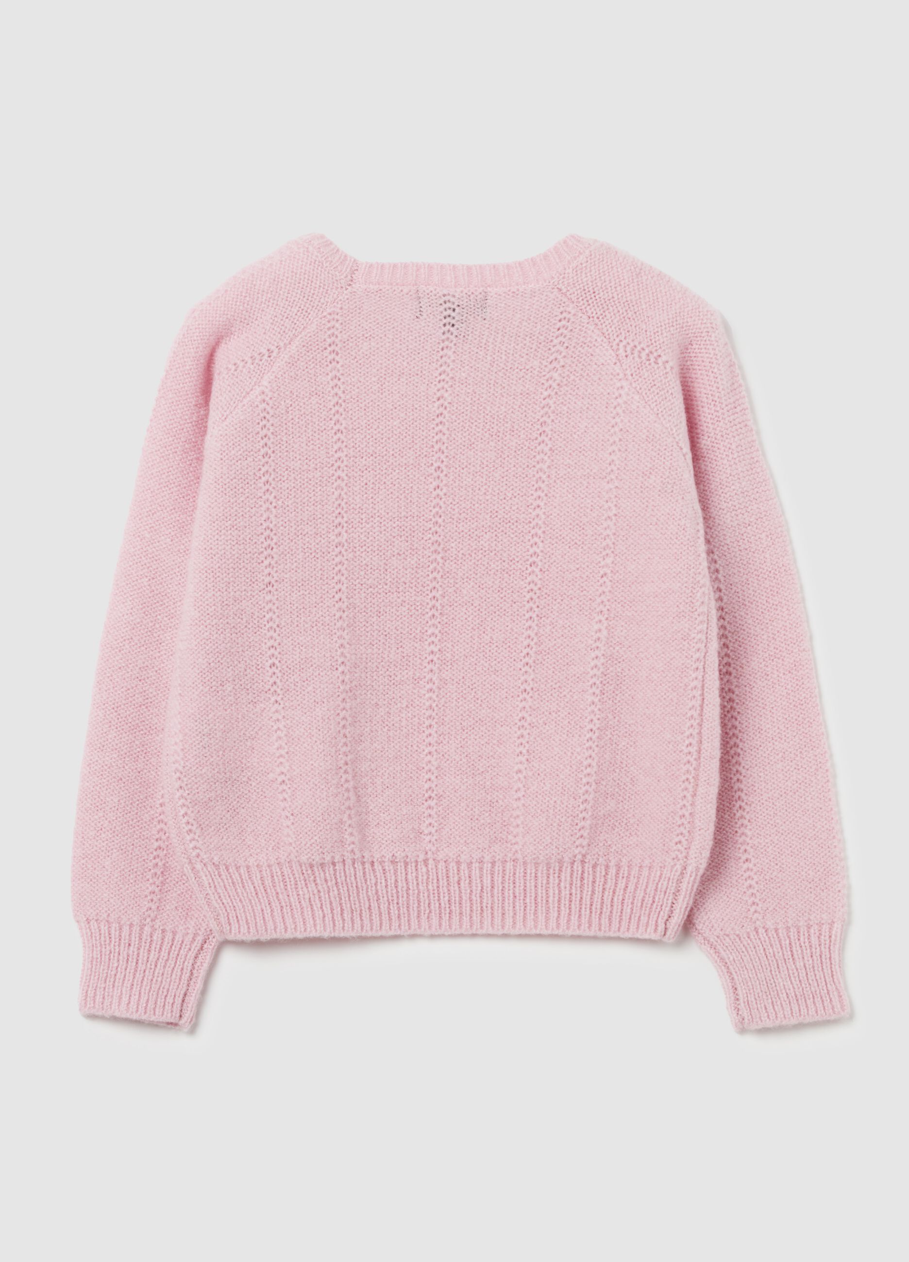 Pullover con trama pointelle