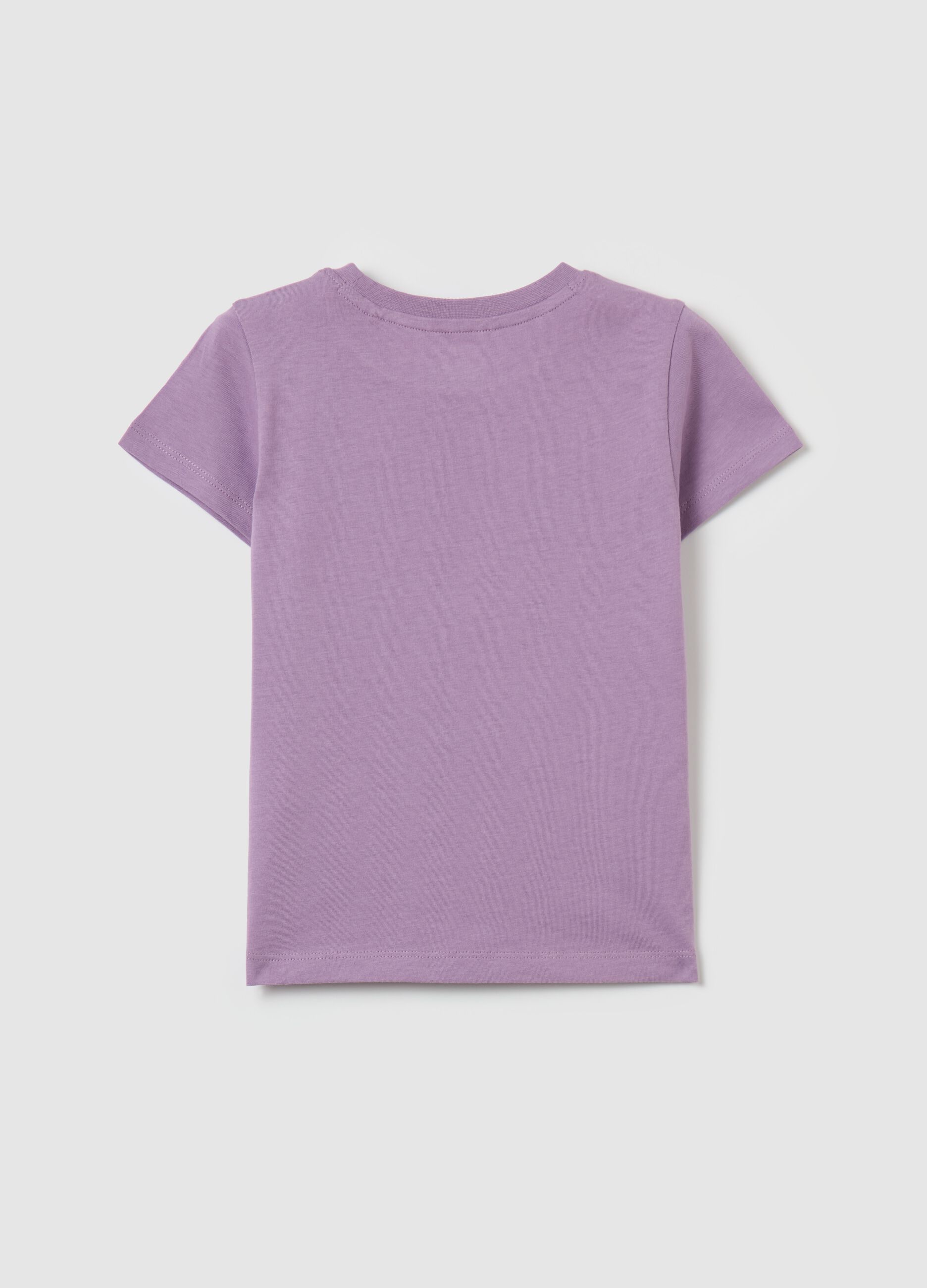 Organic cotton T-shirt with round neck