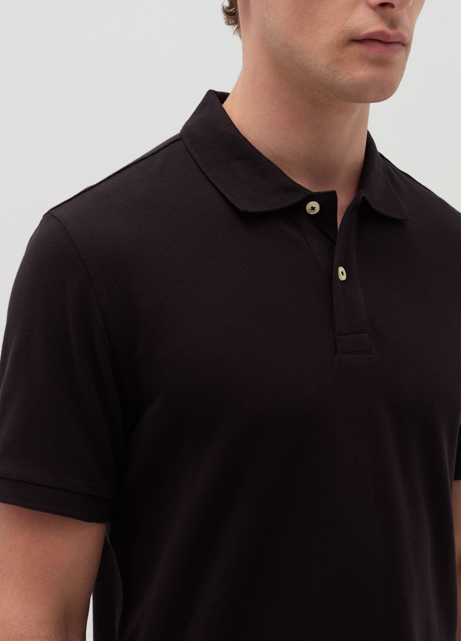 Cotton pique polo shirt