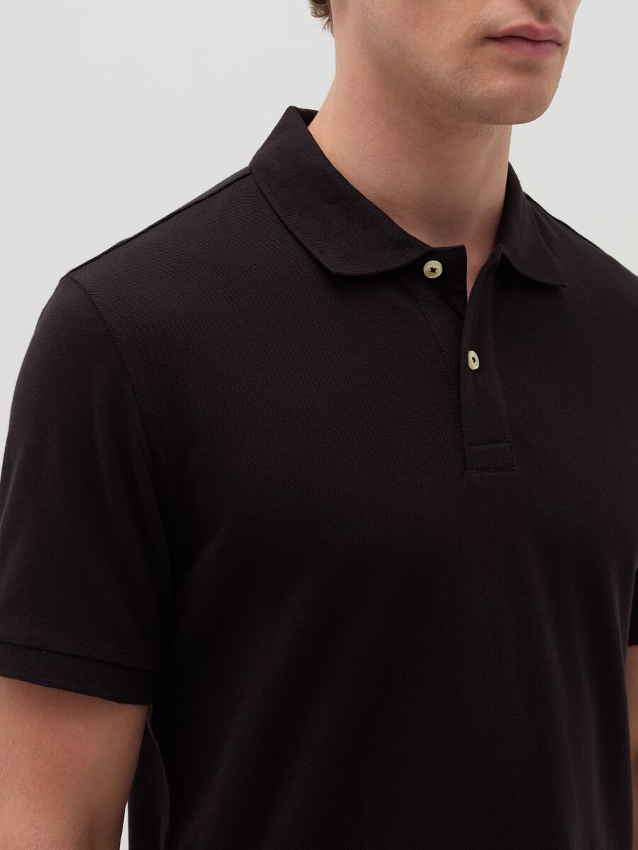 Cotton pique polo shirt_3