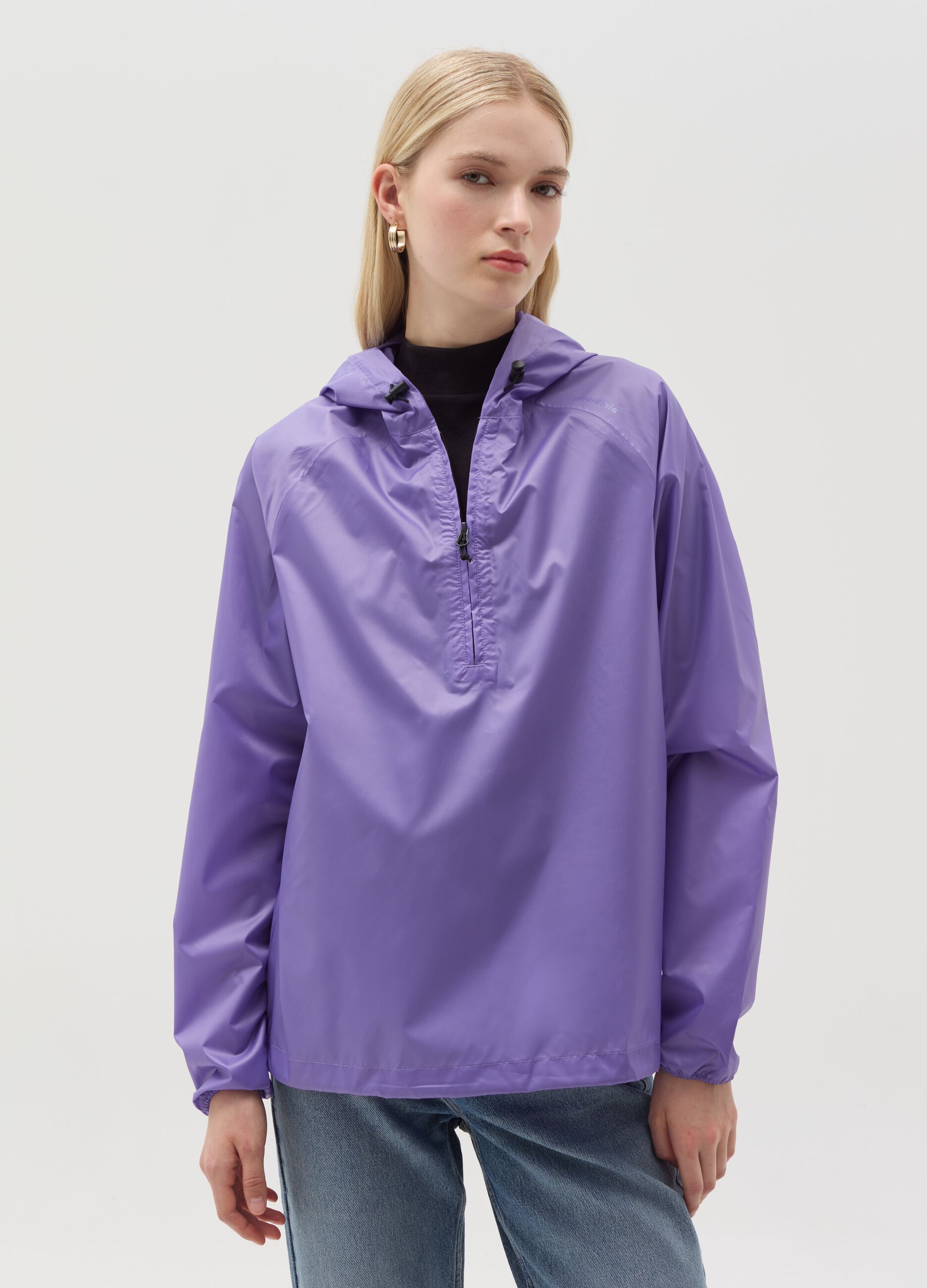 Half-zip waterproof jacket