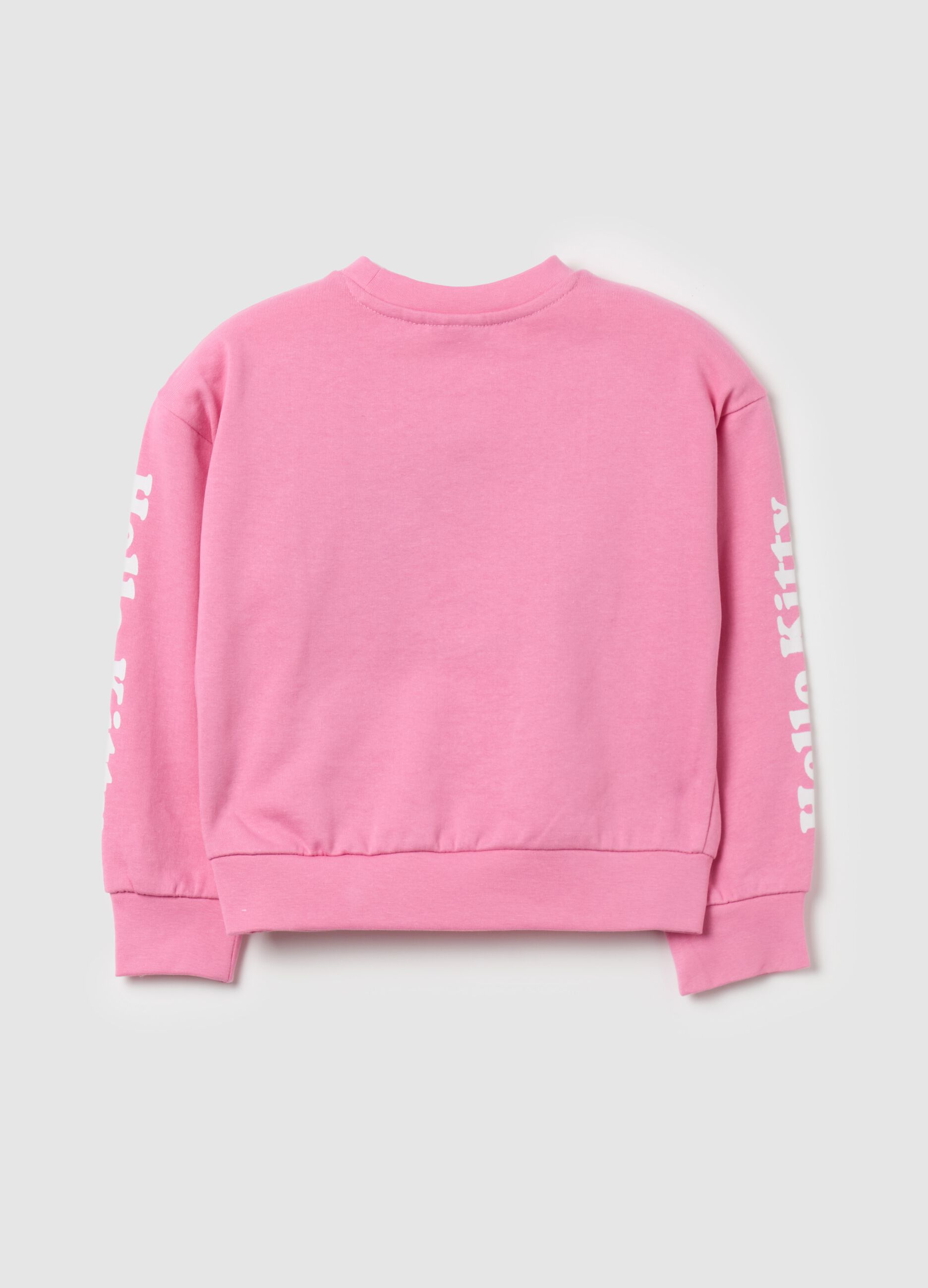 Sweatshirt in French terry with Hello Kitty patch