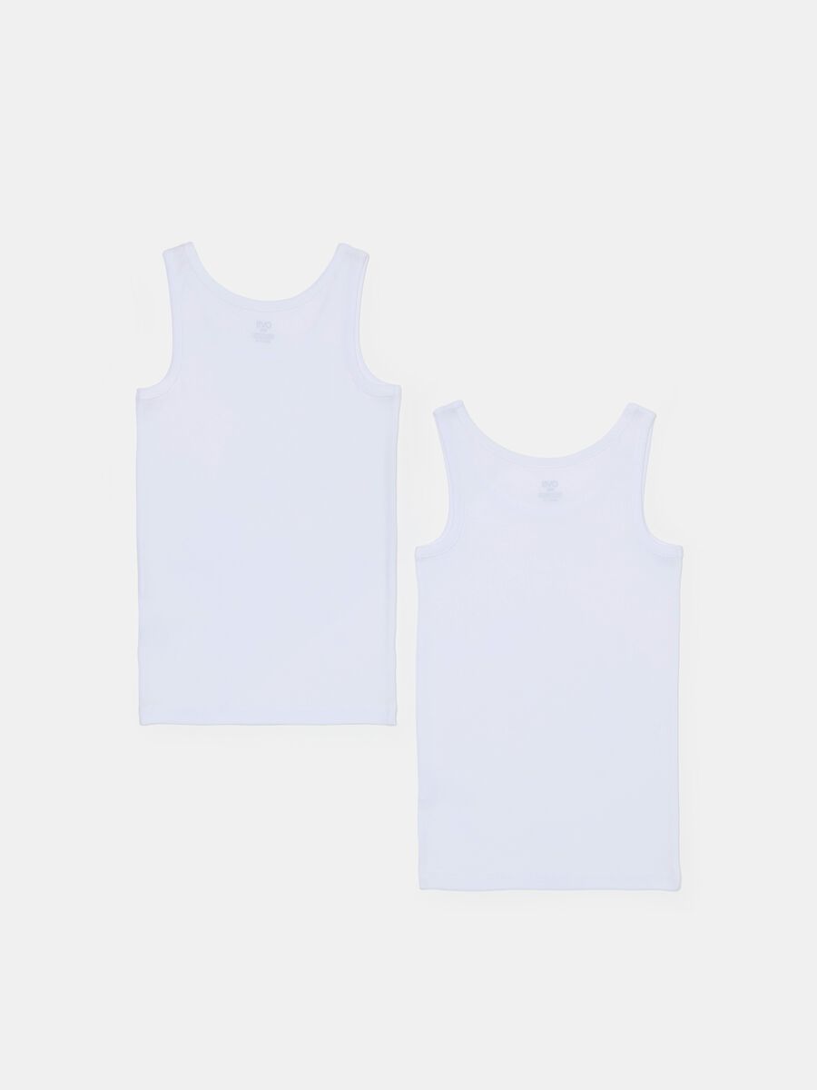 Two-pack racerback vests with ribbed edging_1