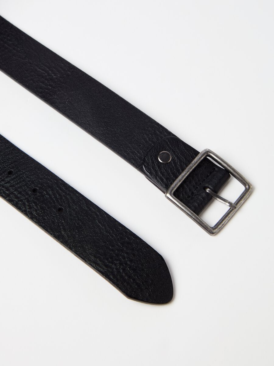 Textured leather belt_2