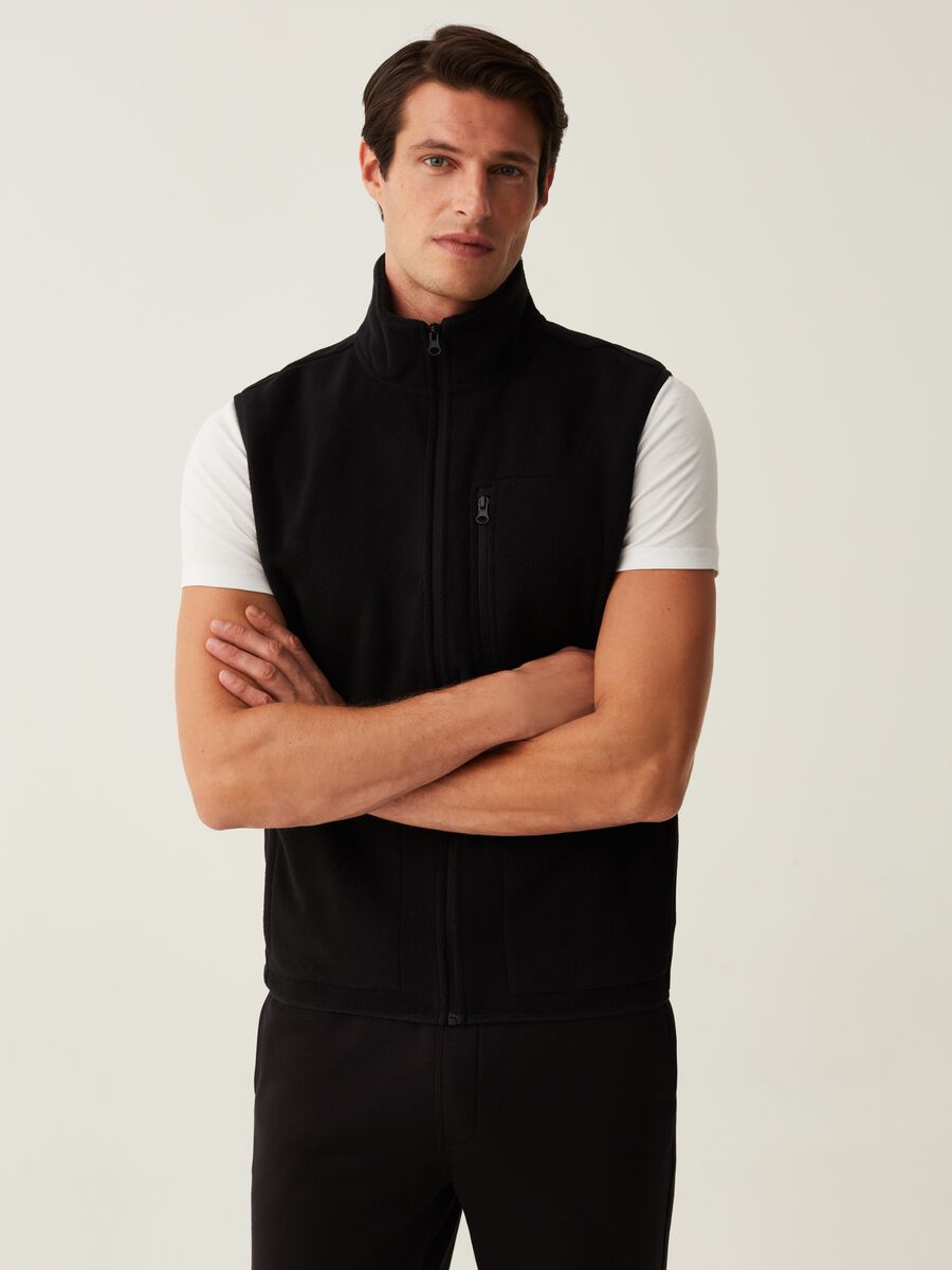 Full-zip fleece gilet_1