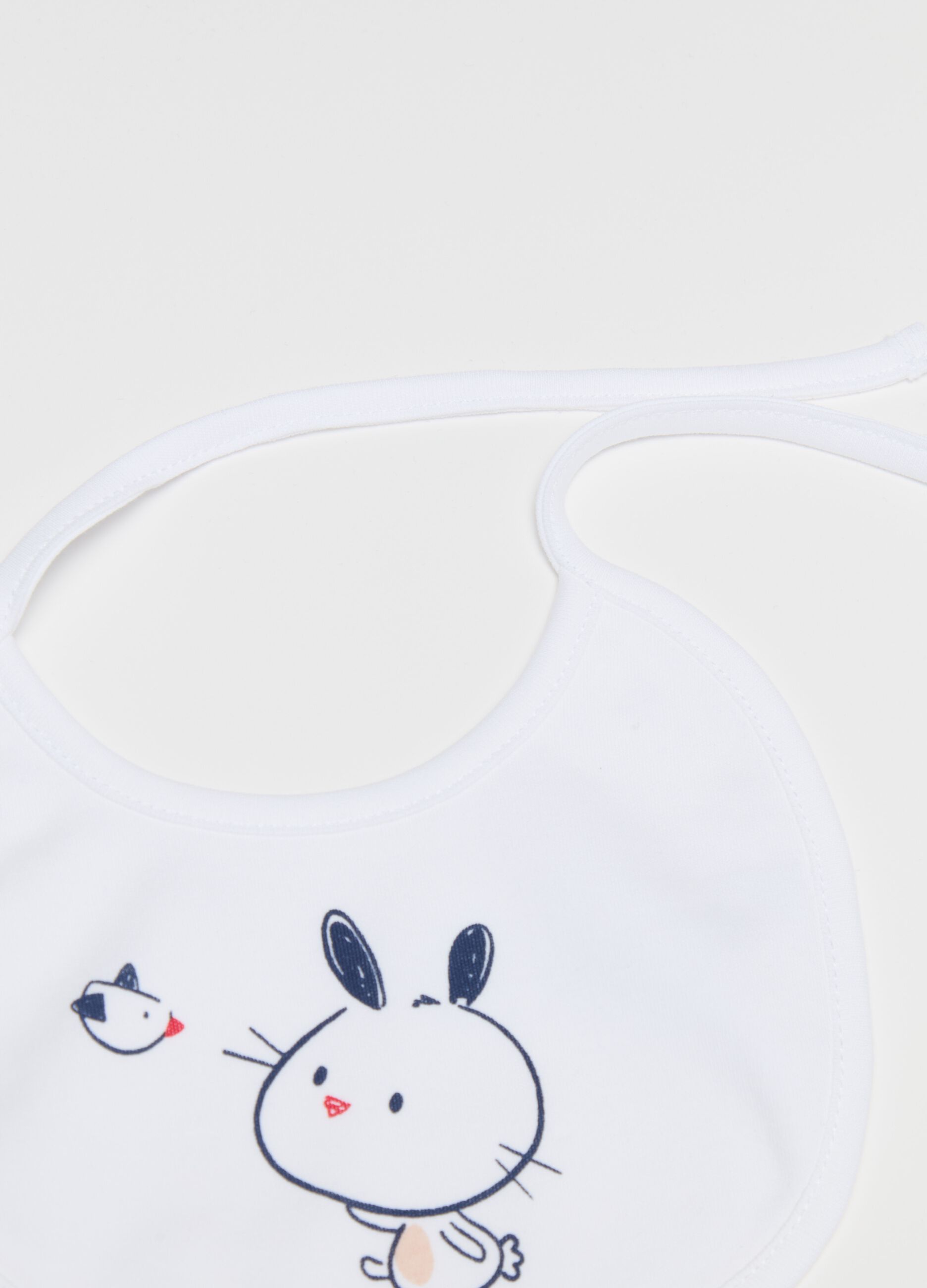 Two-pack bibs with animals print