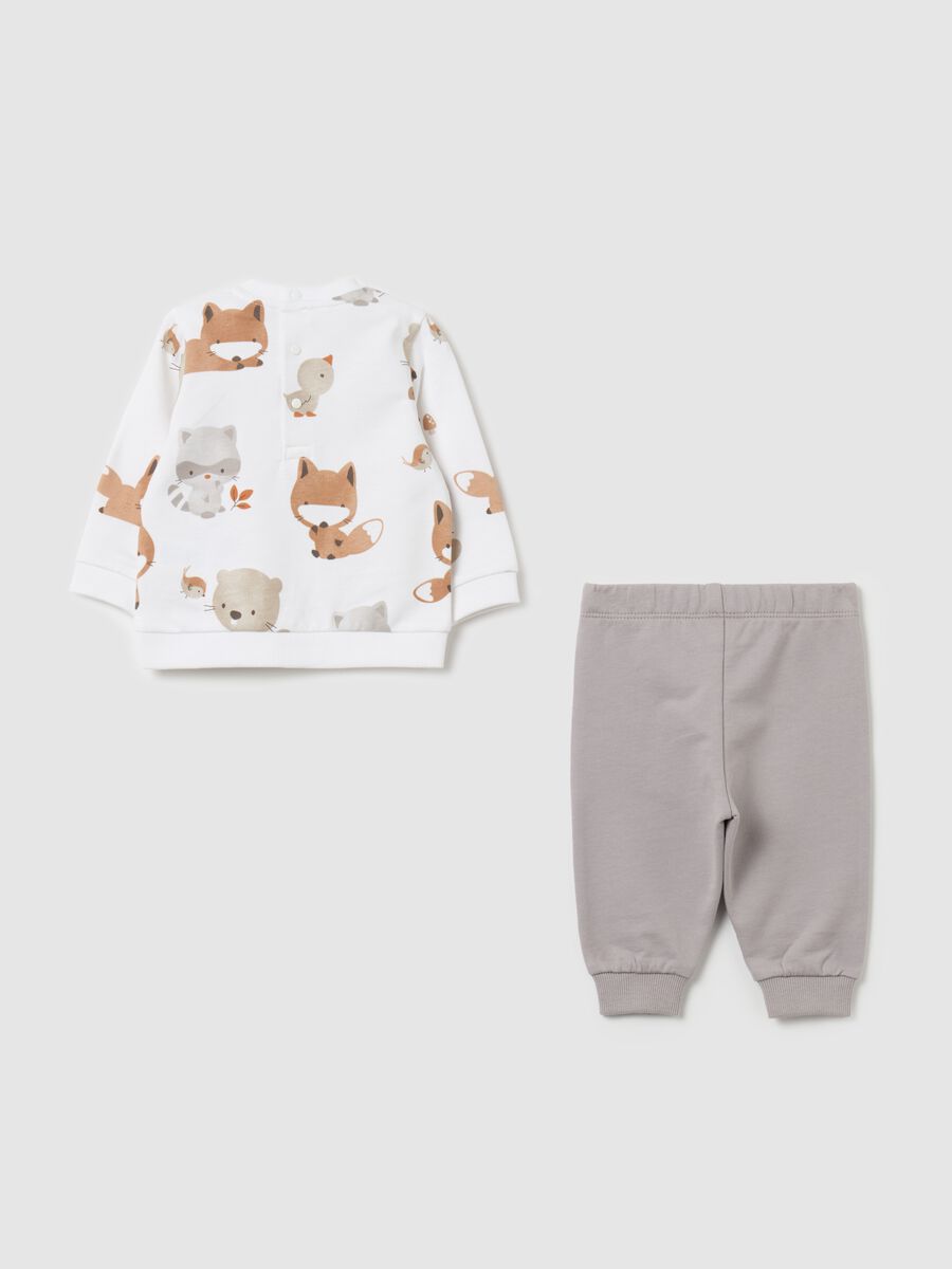 Jogging set in cotone bio stampa animaletti_1