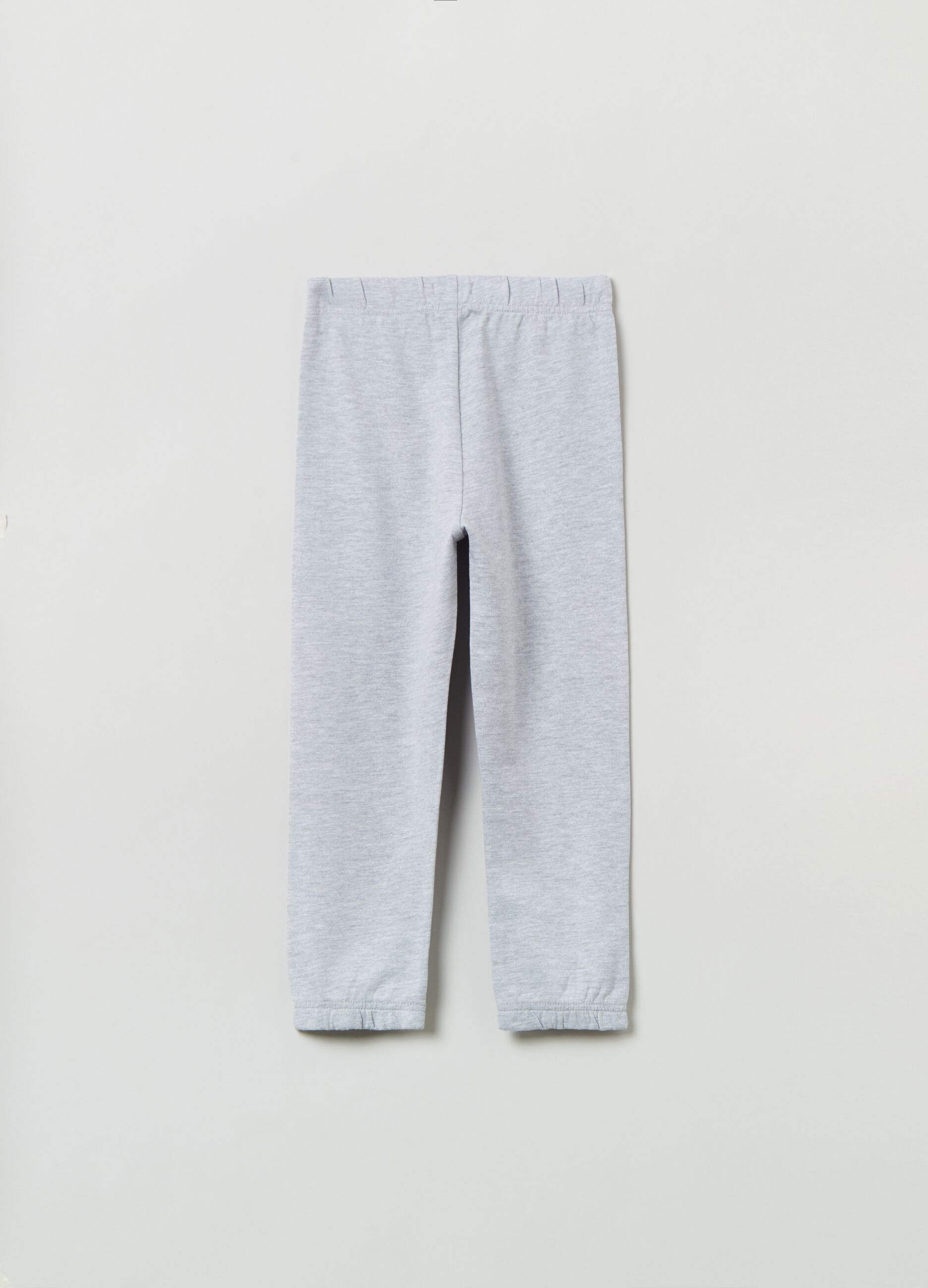 Fleece joggers with print