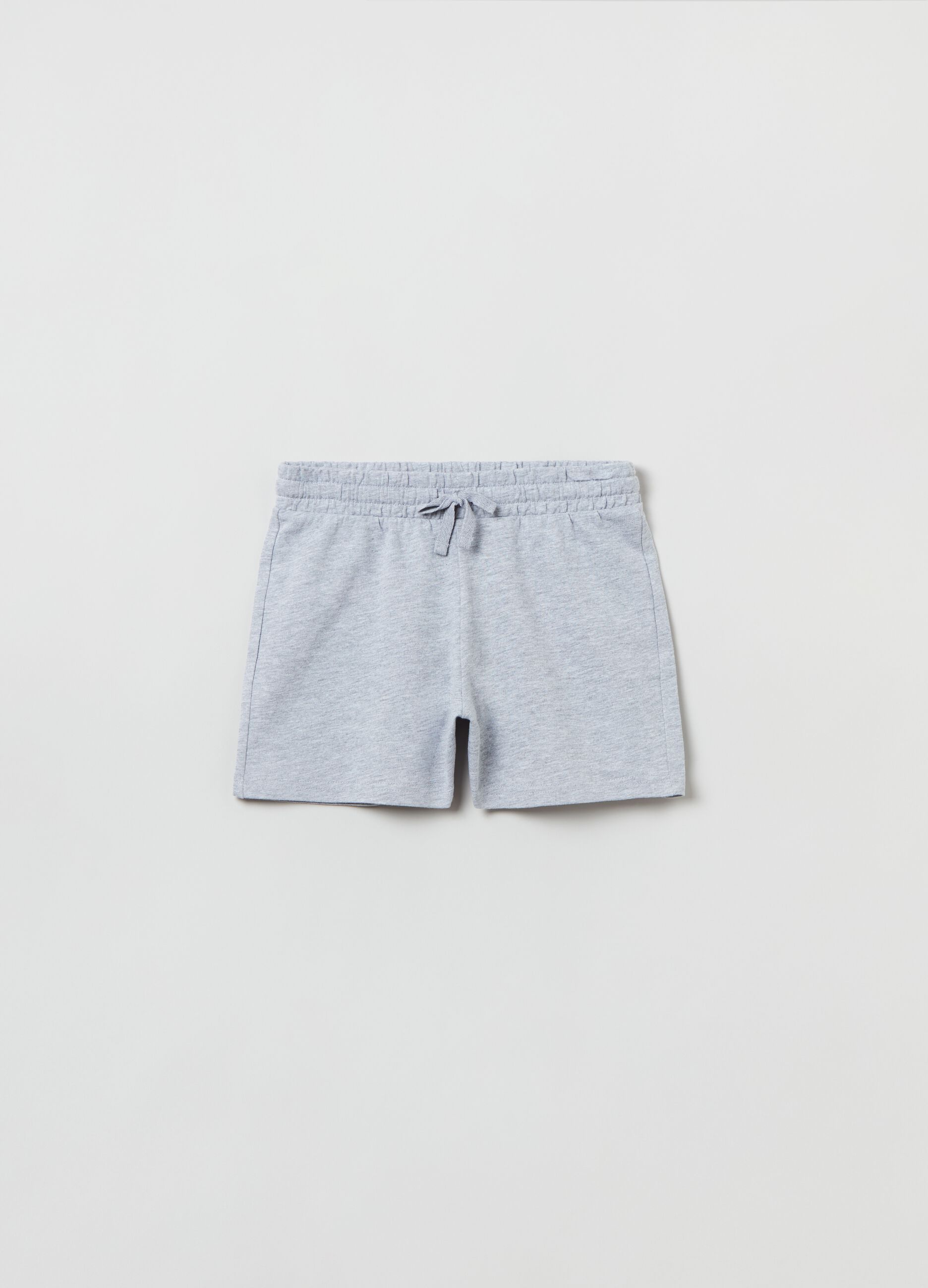 Shorts in French Terry with drawstring