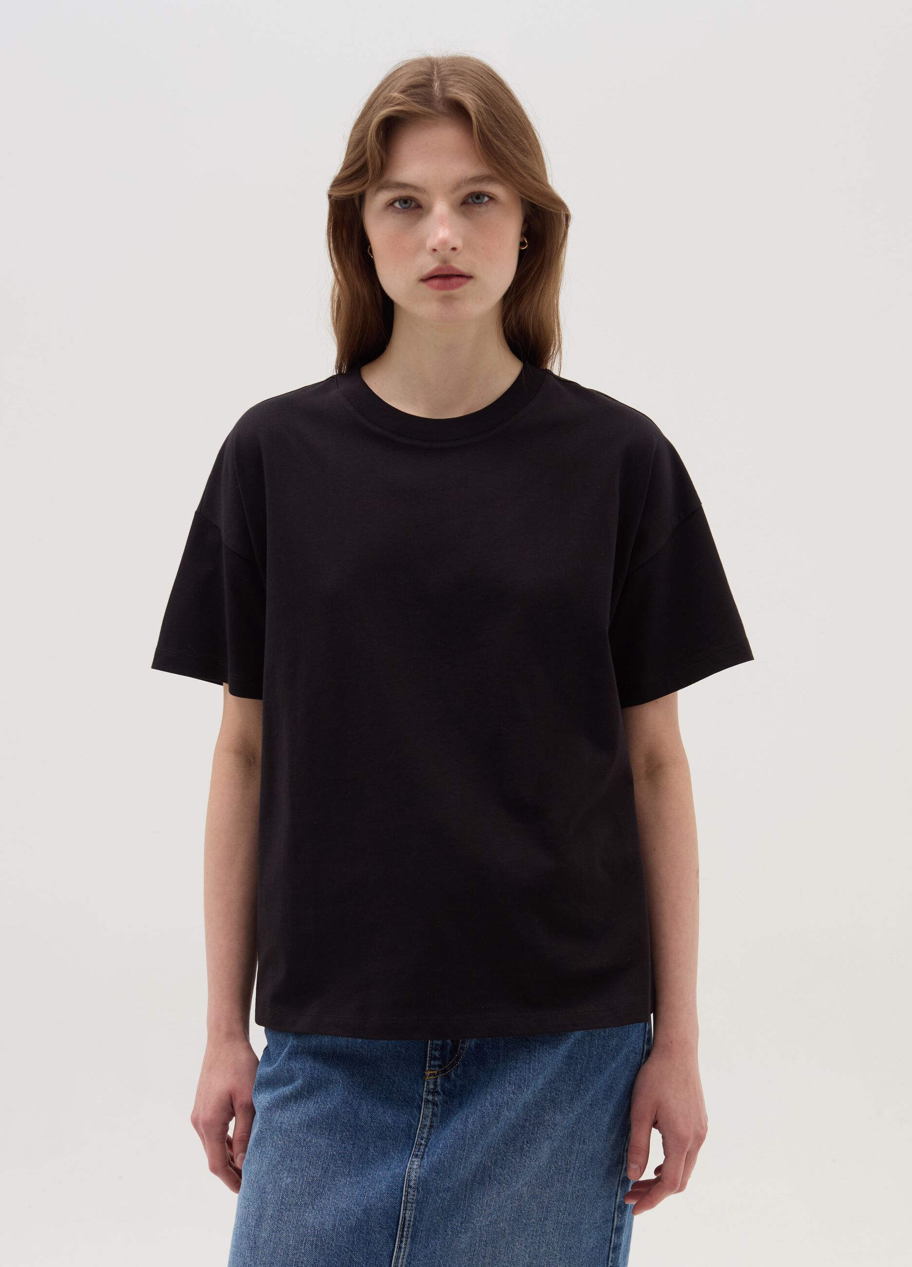 Oversized cotton T-shirt