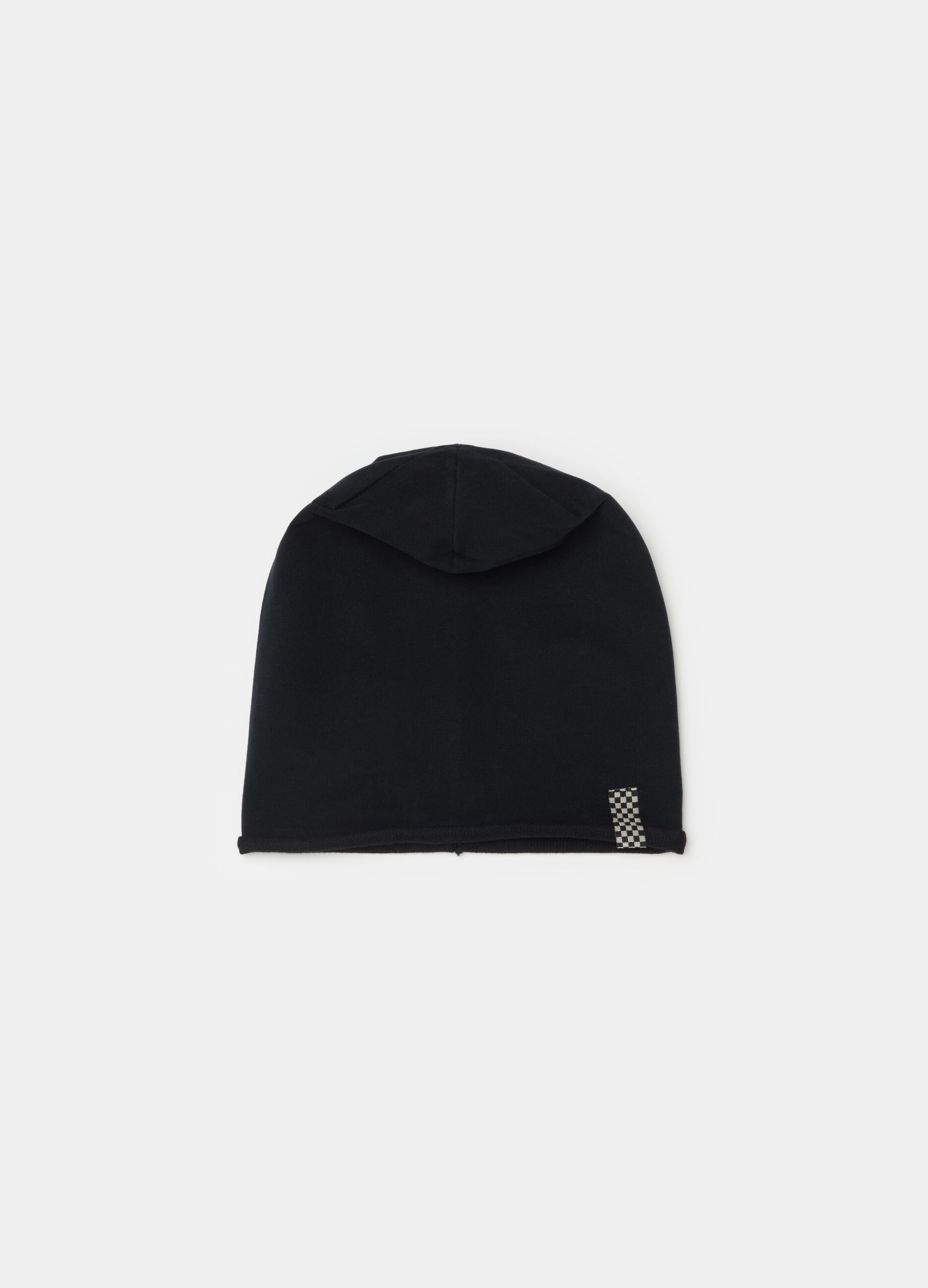 Solid colour hat in French terry