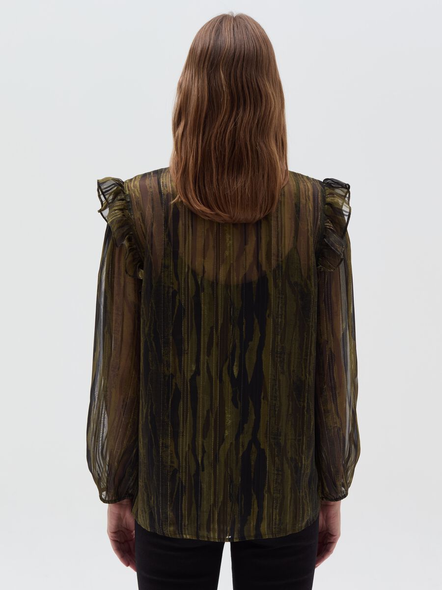 Semi-sheer camouflage blouse with lurex_2