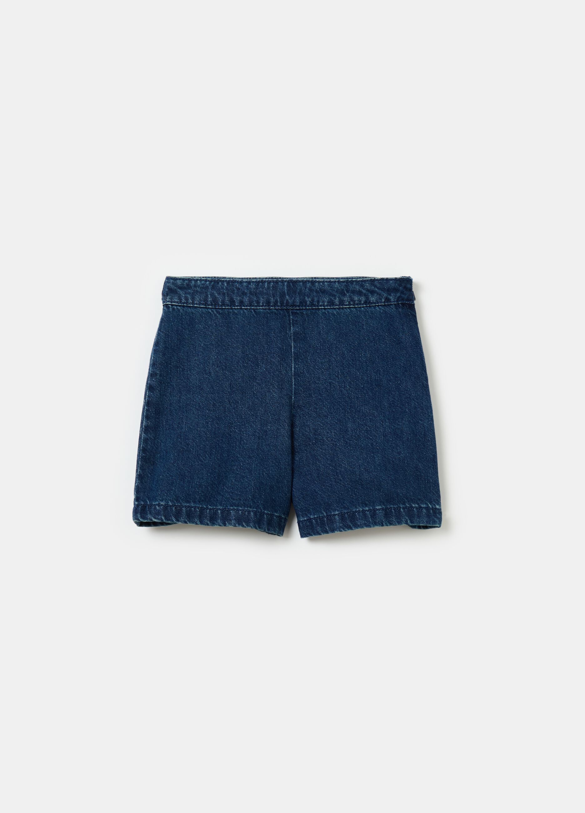 Denim Bermuda shorts with pockets