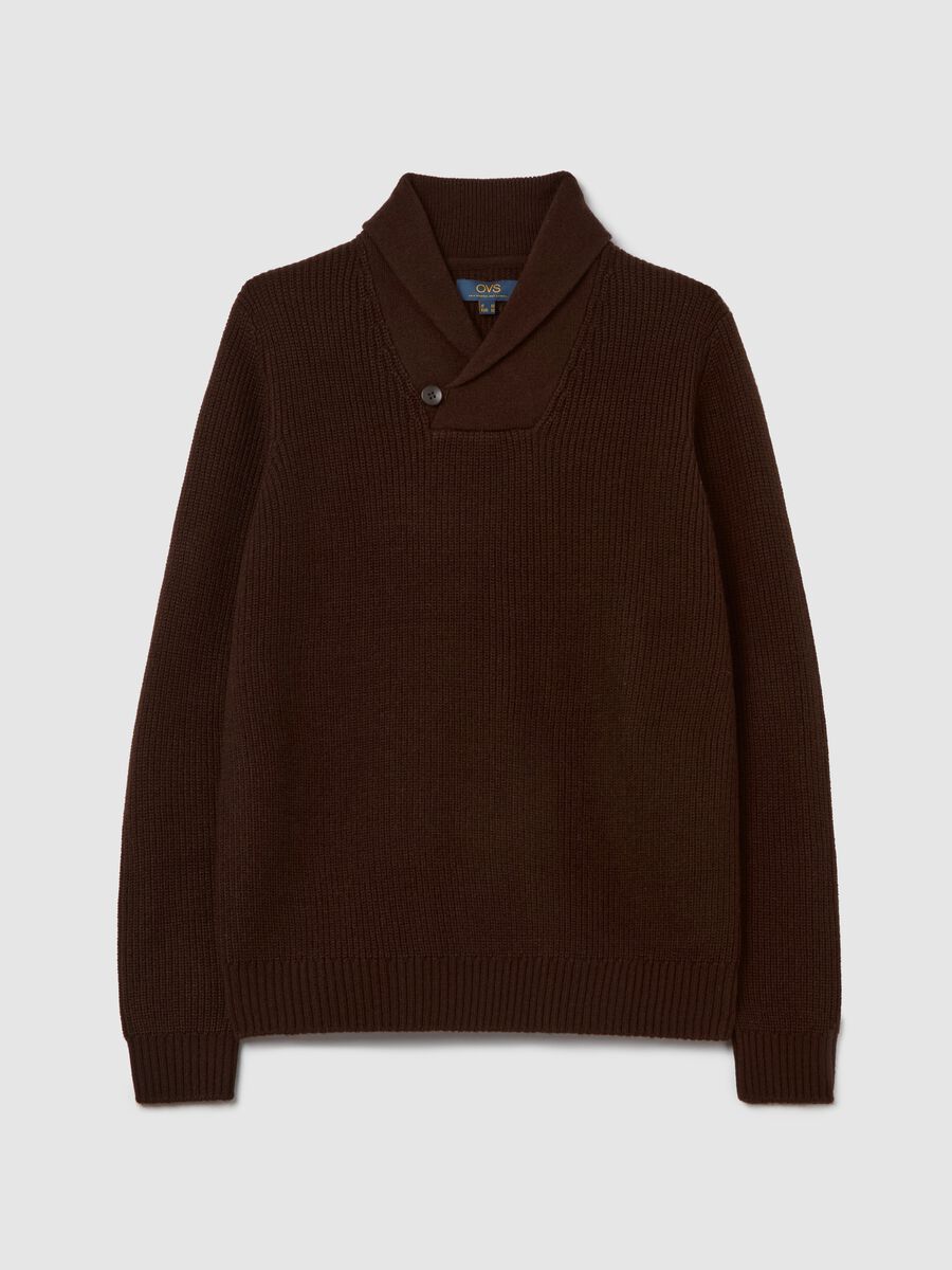 Pullover with shawl neck_4