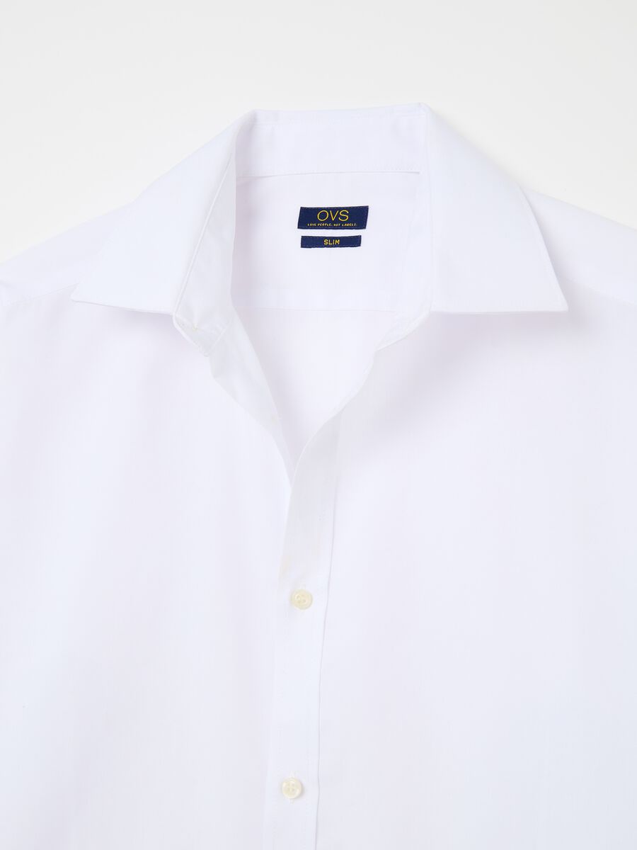 Slim-fit shirt with cut-away collar_5