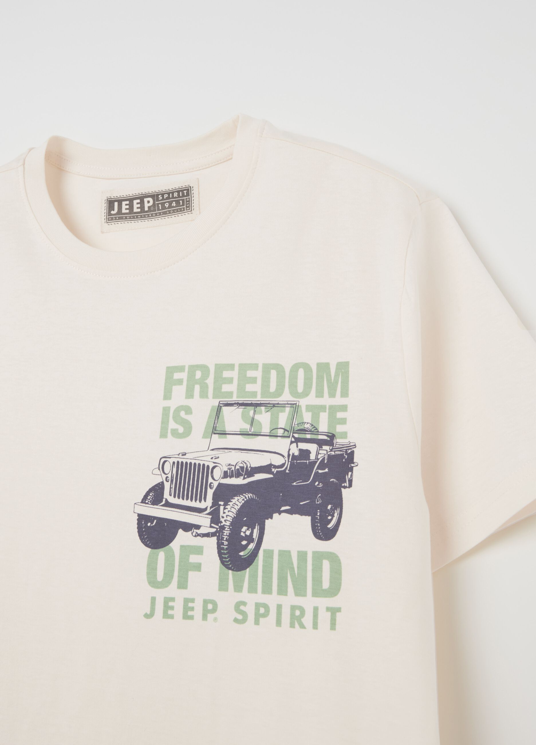 T-shirt con stampa Jeep Spirit