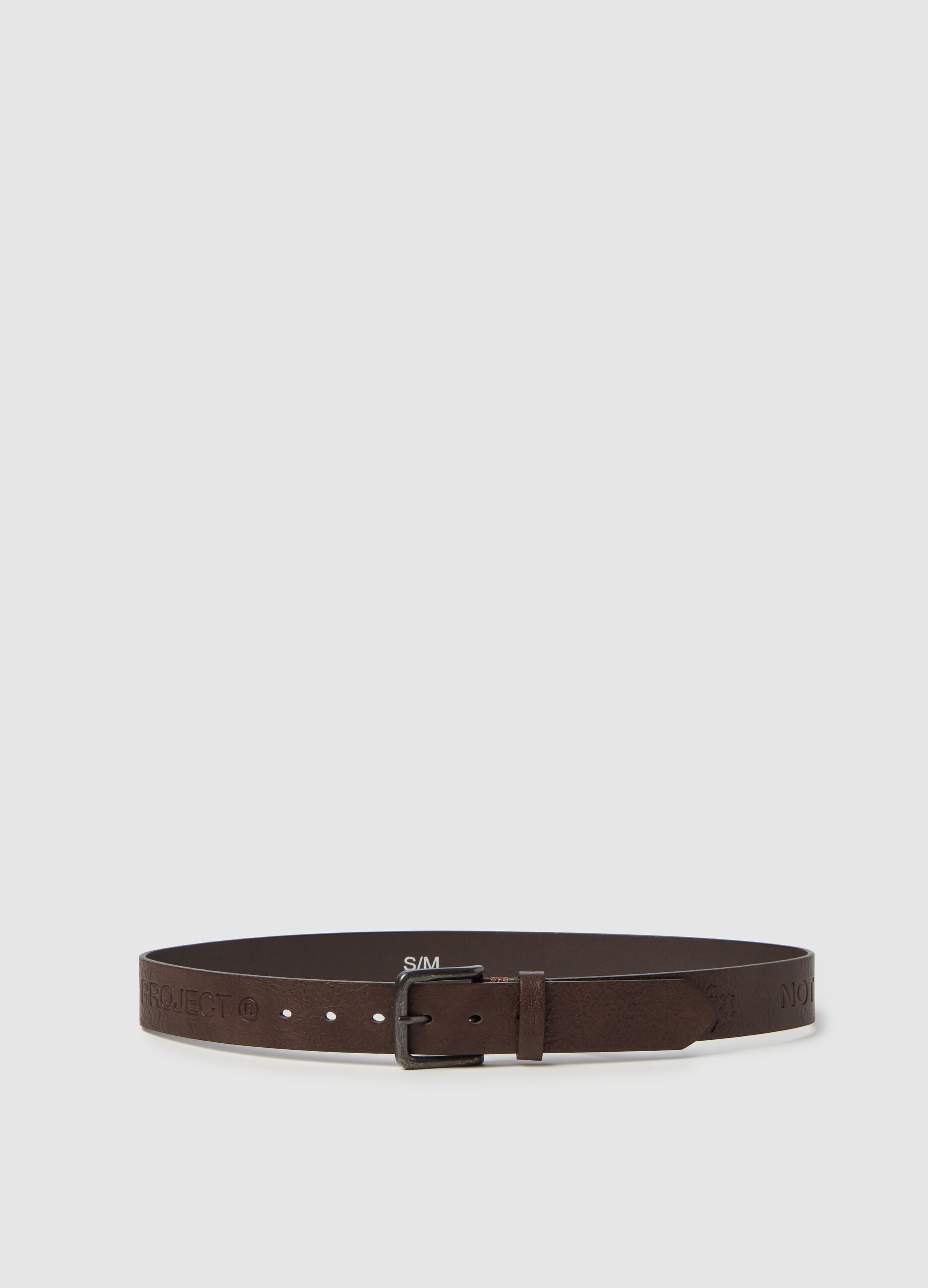 Dark brown logo belt