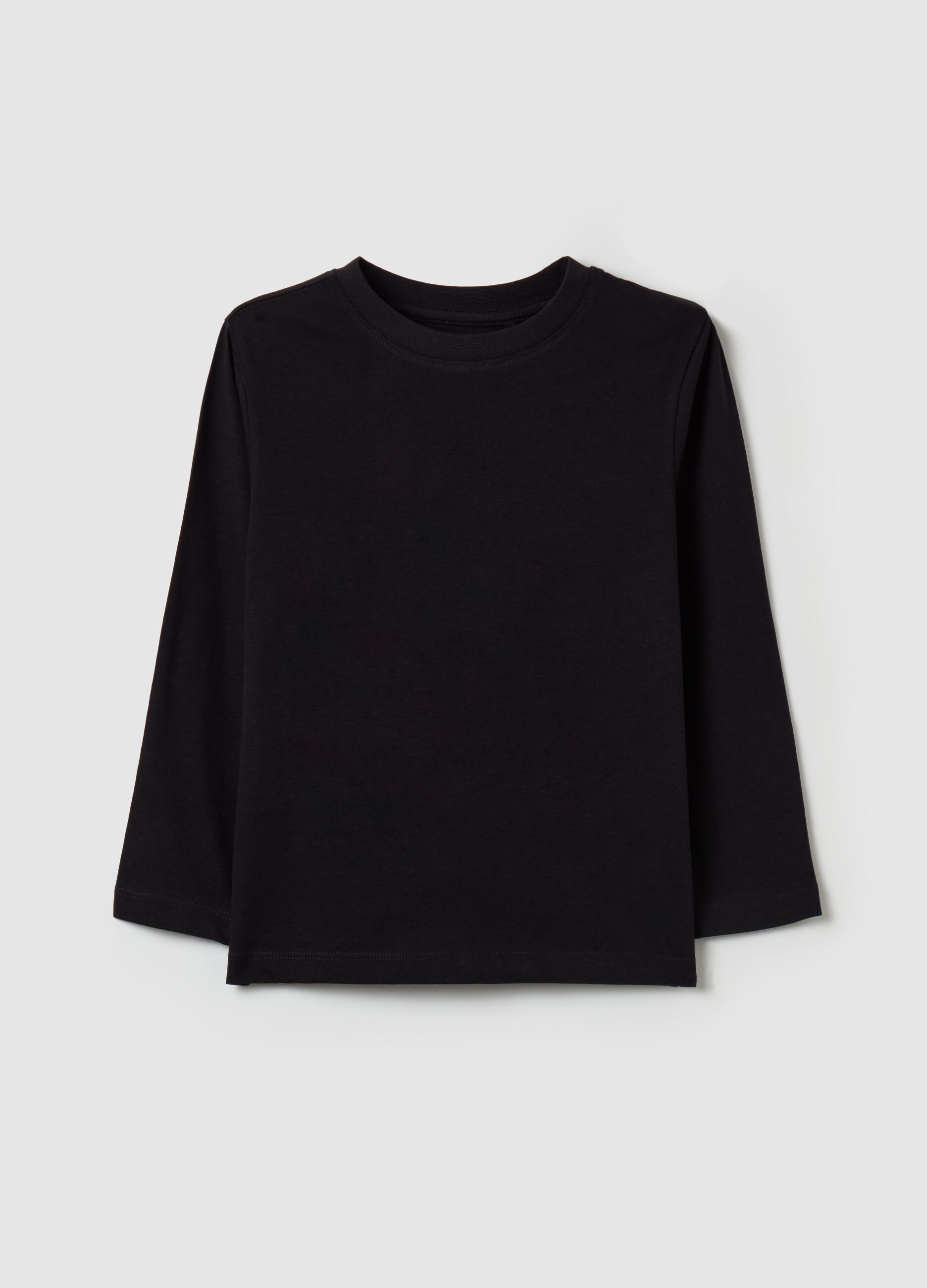 Long-sleeved T-shirt in organic cotton