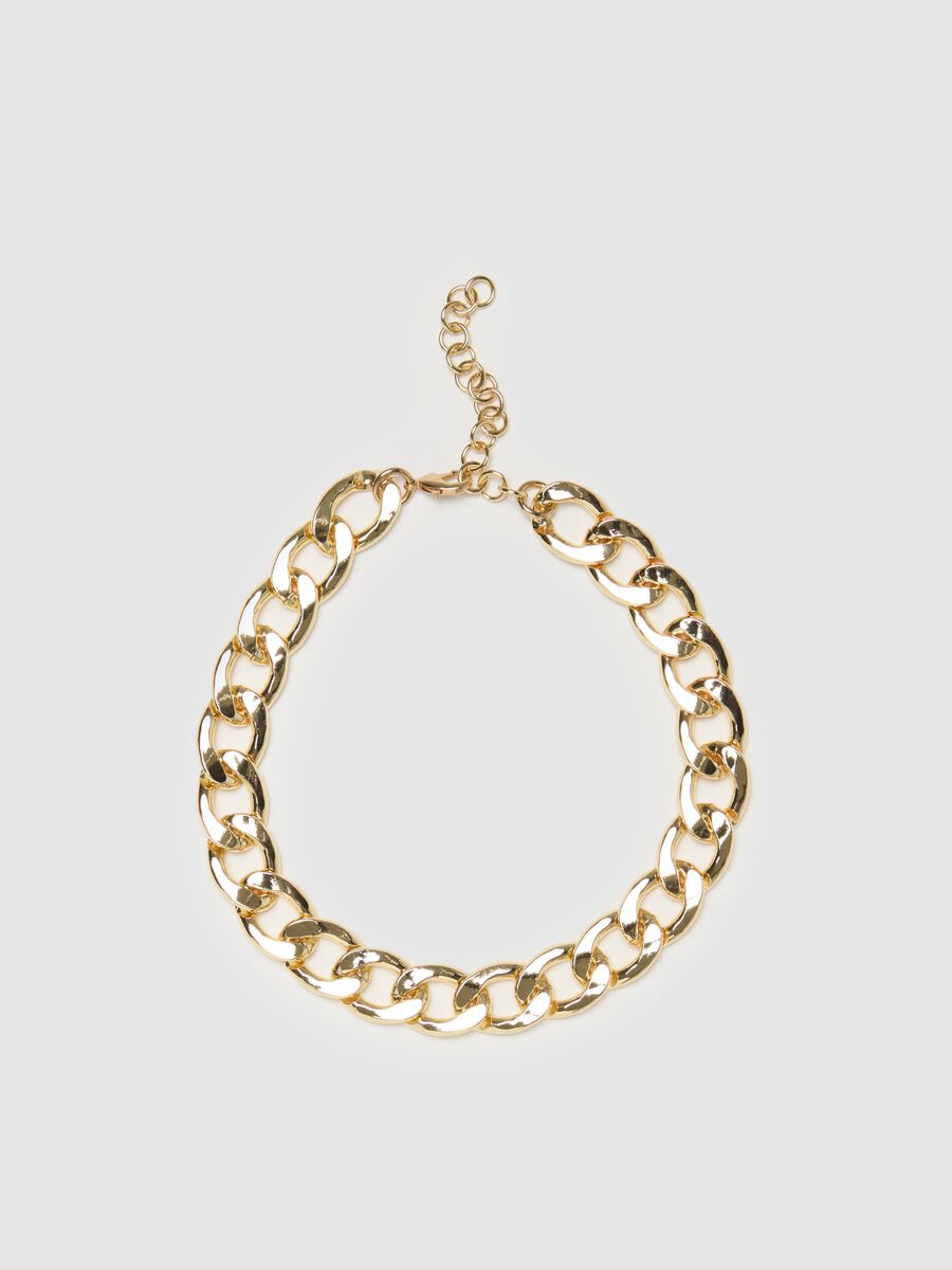 Chunky flat chain necklace_0